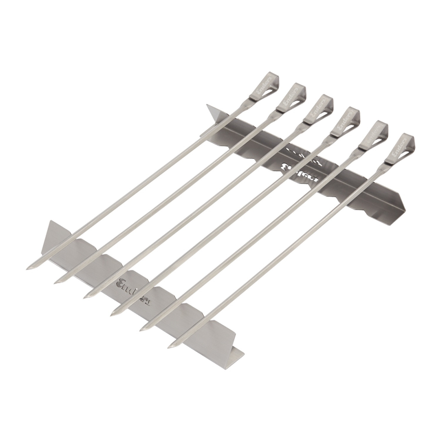 Enders Schaschlikspieß-Set XL aus Edelstahl, 6 Stk. á 50 cm, inkl. Tasche