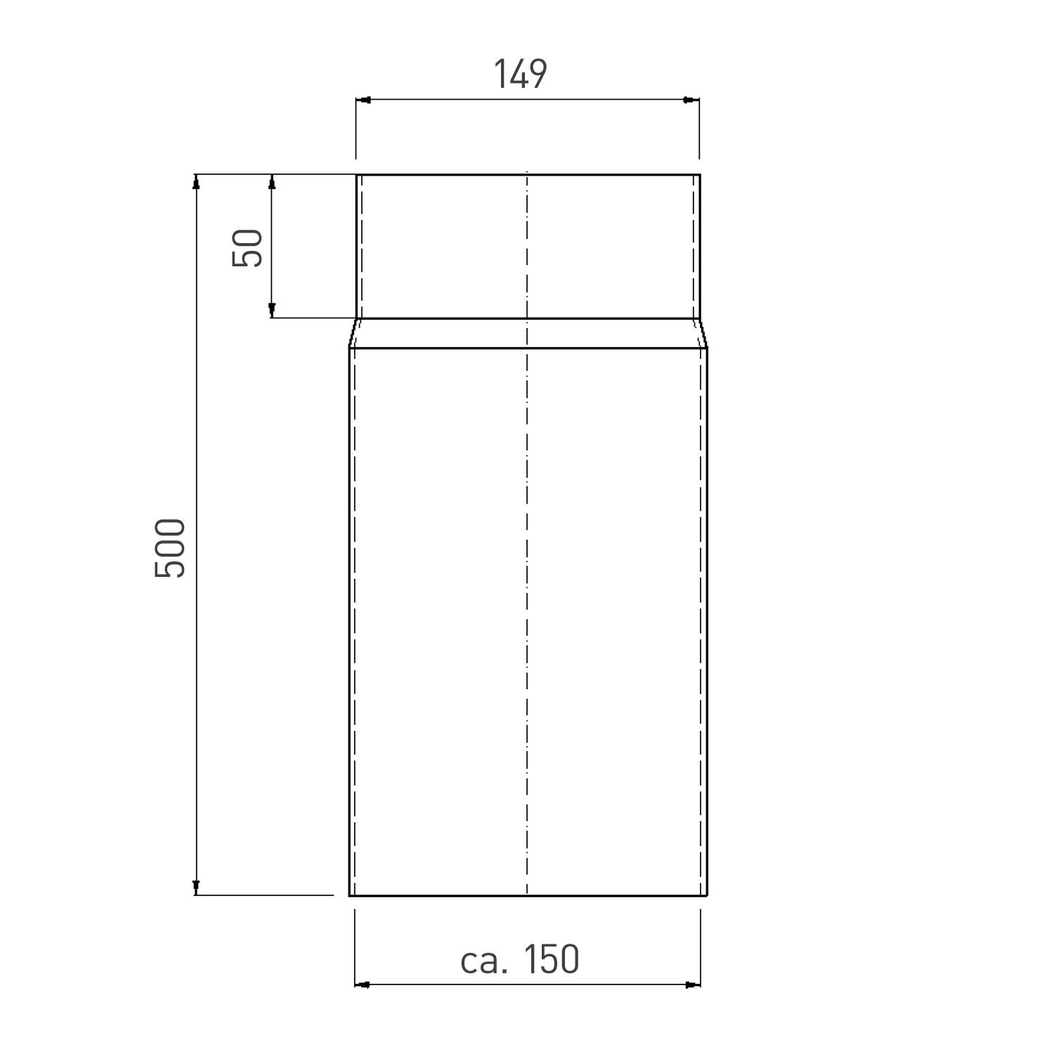 Raik Rauchrohr / Ofenrohr Emaille 150mm - 500mm Weiß Raik Rauchrohr / Ofenrohr Emaille 150mm - 500mm Weiß