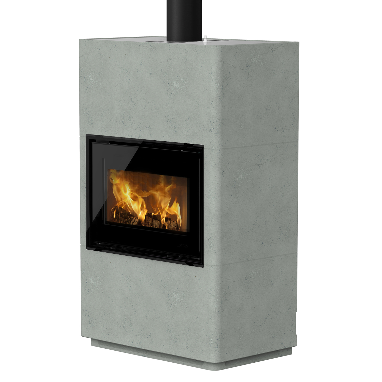 Lotus Beto 470 Kaminofen Magic Tür, Topplatte Schwarz