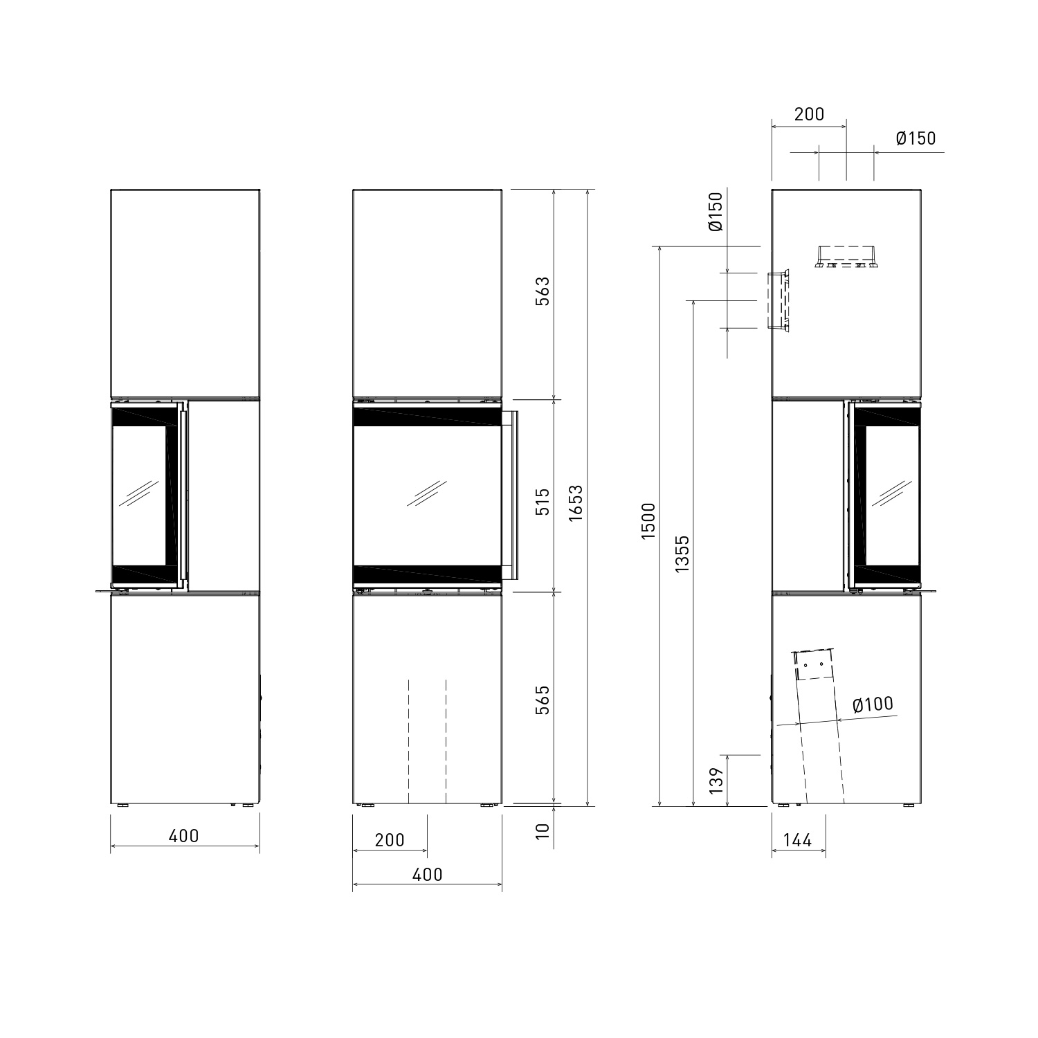 Spartherm Trico L RLU Kaminofen Perle