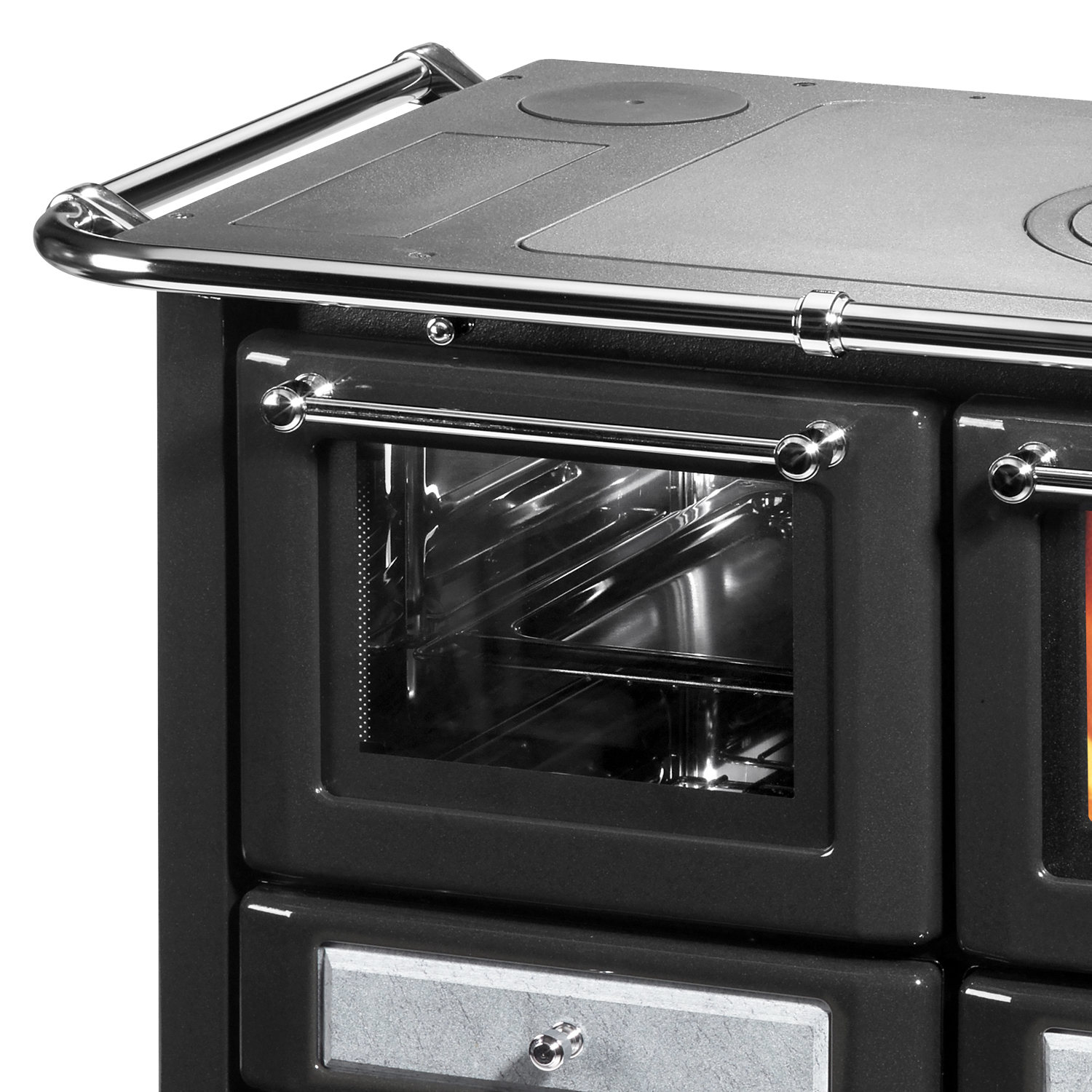 Westminster K 85 F Küchenofen Naturstein, Backfach links Westminster K 85 F Küchenofen Naturstein, Backfach links