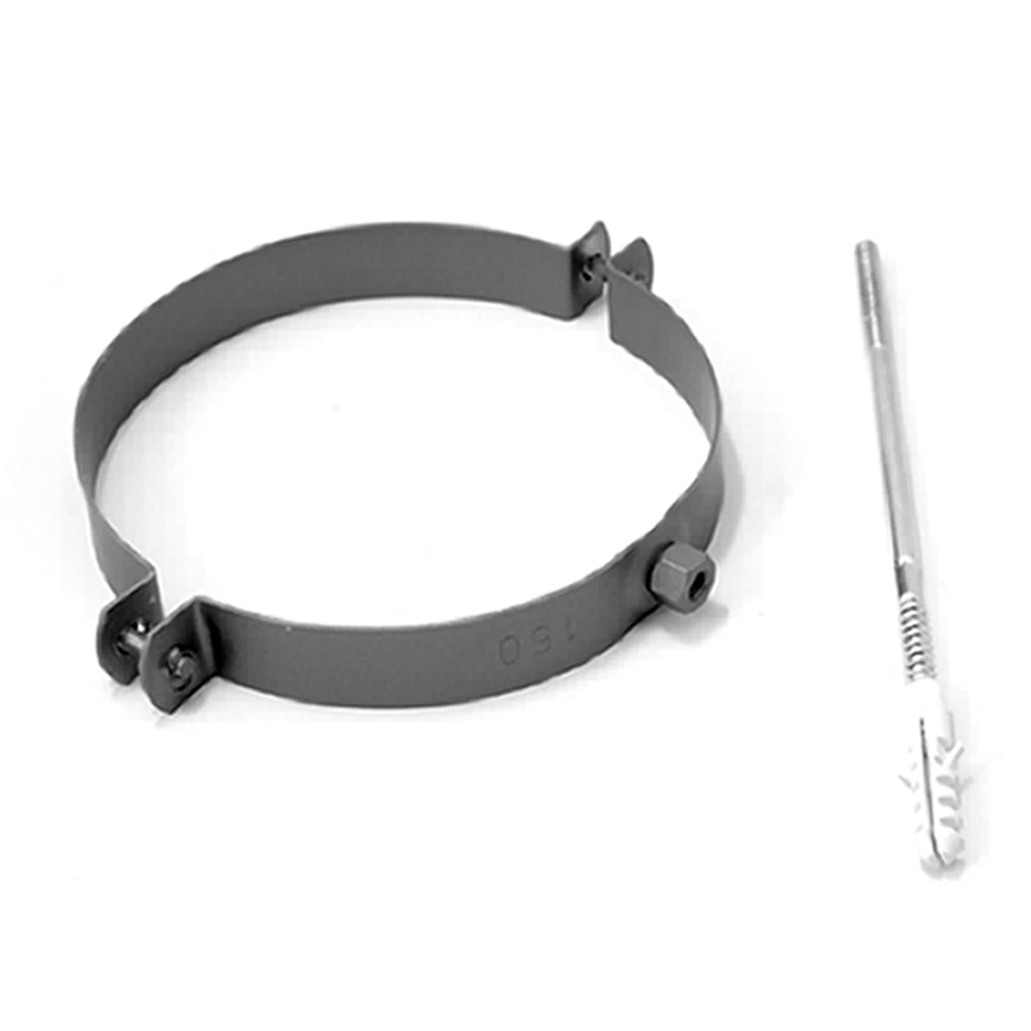 Raik Basic Rohrschelle 120mm gussgrau für Rauchrohr / Ofenrohr