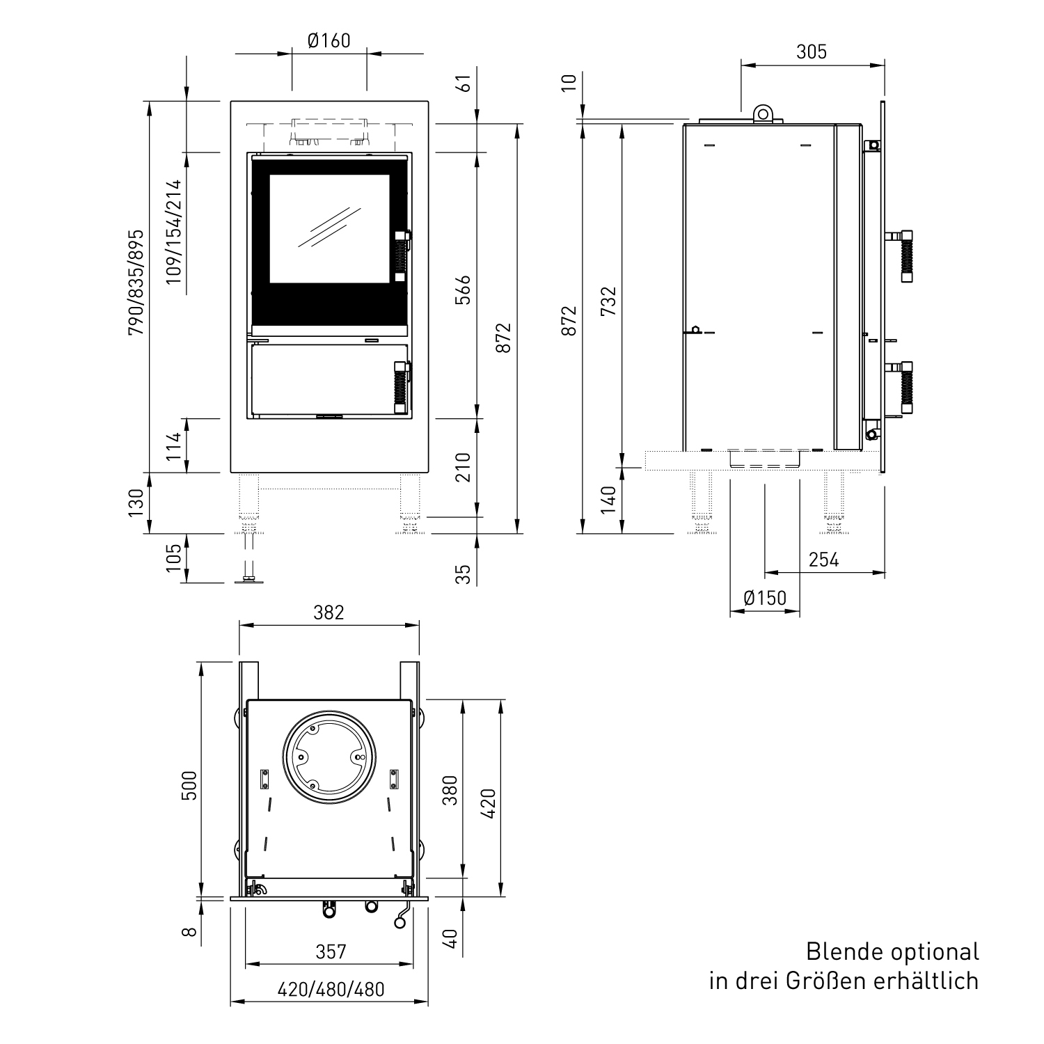 Spartherm Renova Cs-42 Kamineinsatz links Spartherm Renova Cs-42 Kamineinsatz links