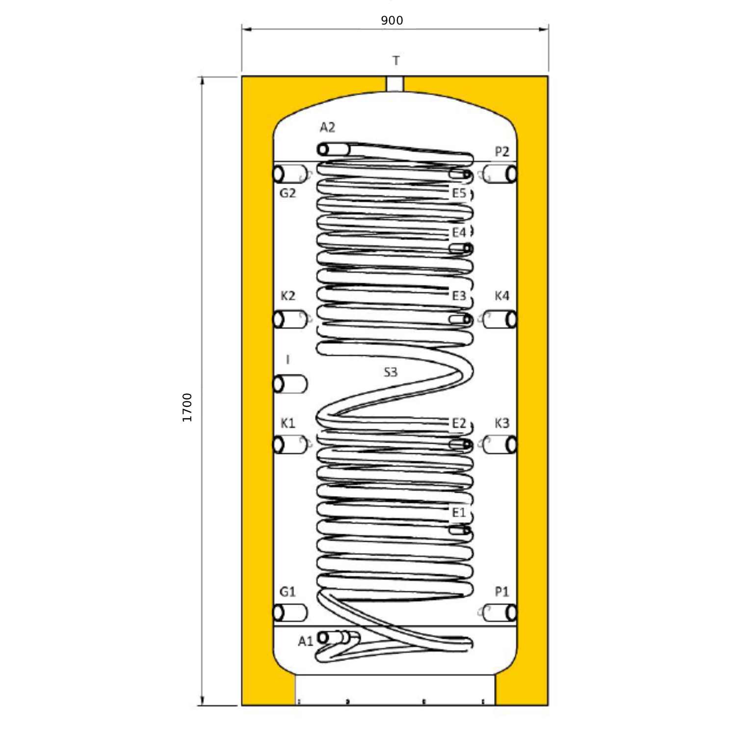 Laddotank COMBI PLUS A Hygienespeicher 600 L