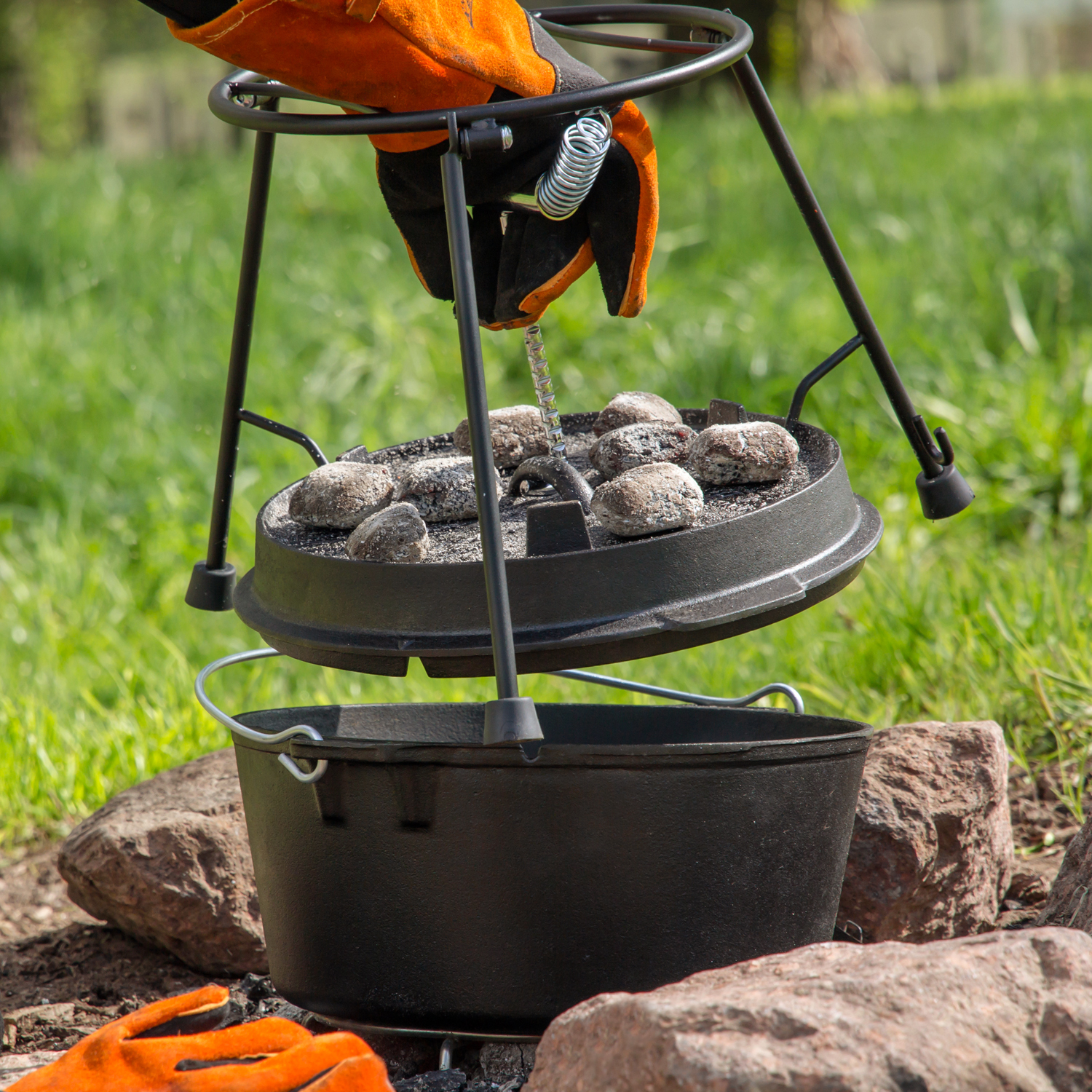 Petromax Deckelhalter pro-ft für Feuertöpfe Petromax Deckelhalter pro-ft für Feuertöpfe