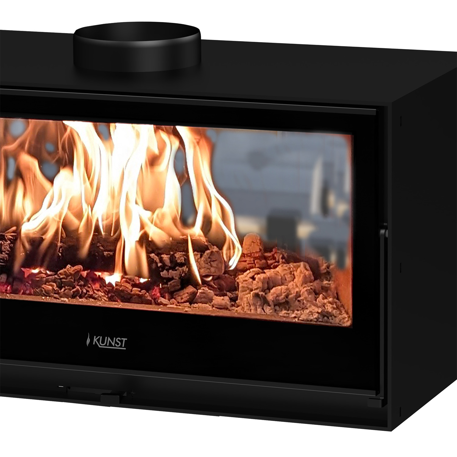 Kunst Stoves Vista Kaminofen mit Holzbank 115 cm