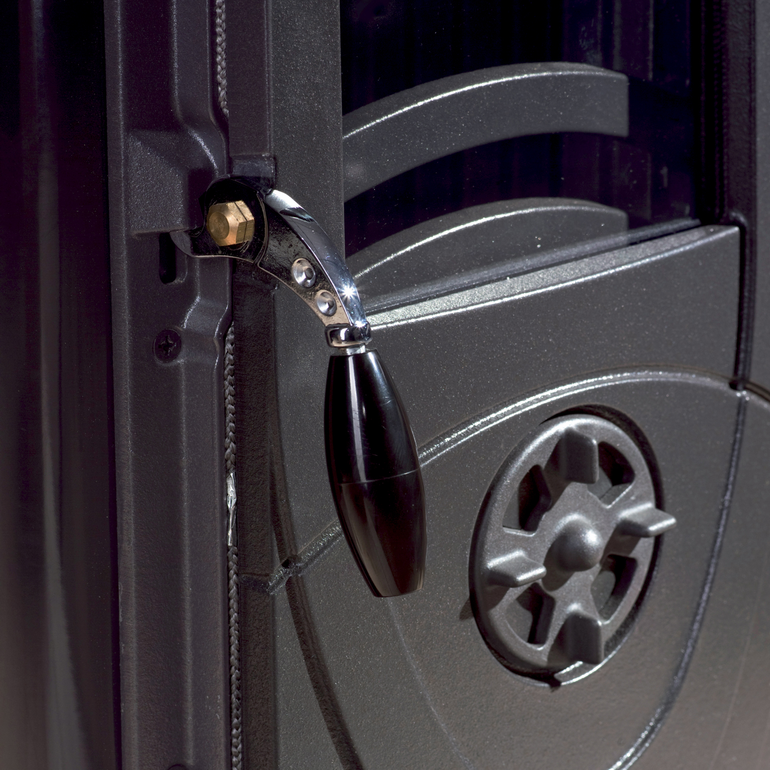 La Nordica Super Junior Lean Kaminofen Anthrazit