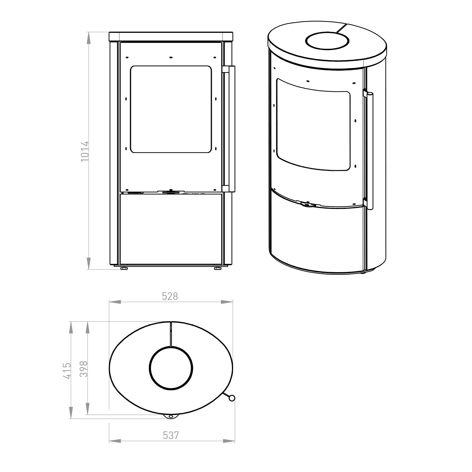 Novaline Carino ST Kaminofen