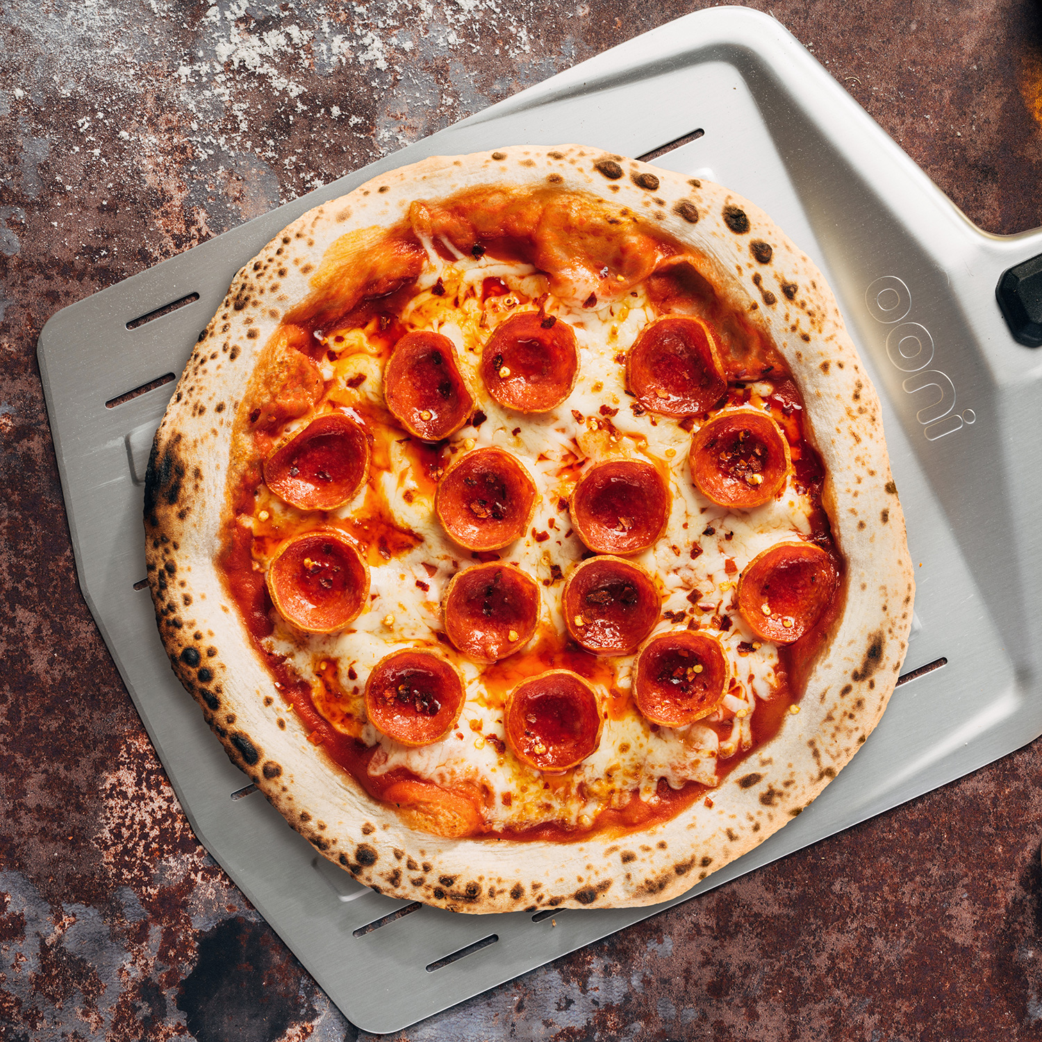 Ooni Pizzaschieber Aluminium perforiert 12" Ooni Pizzaschieber Aluminium perforiert 12"