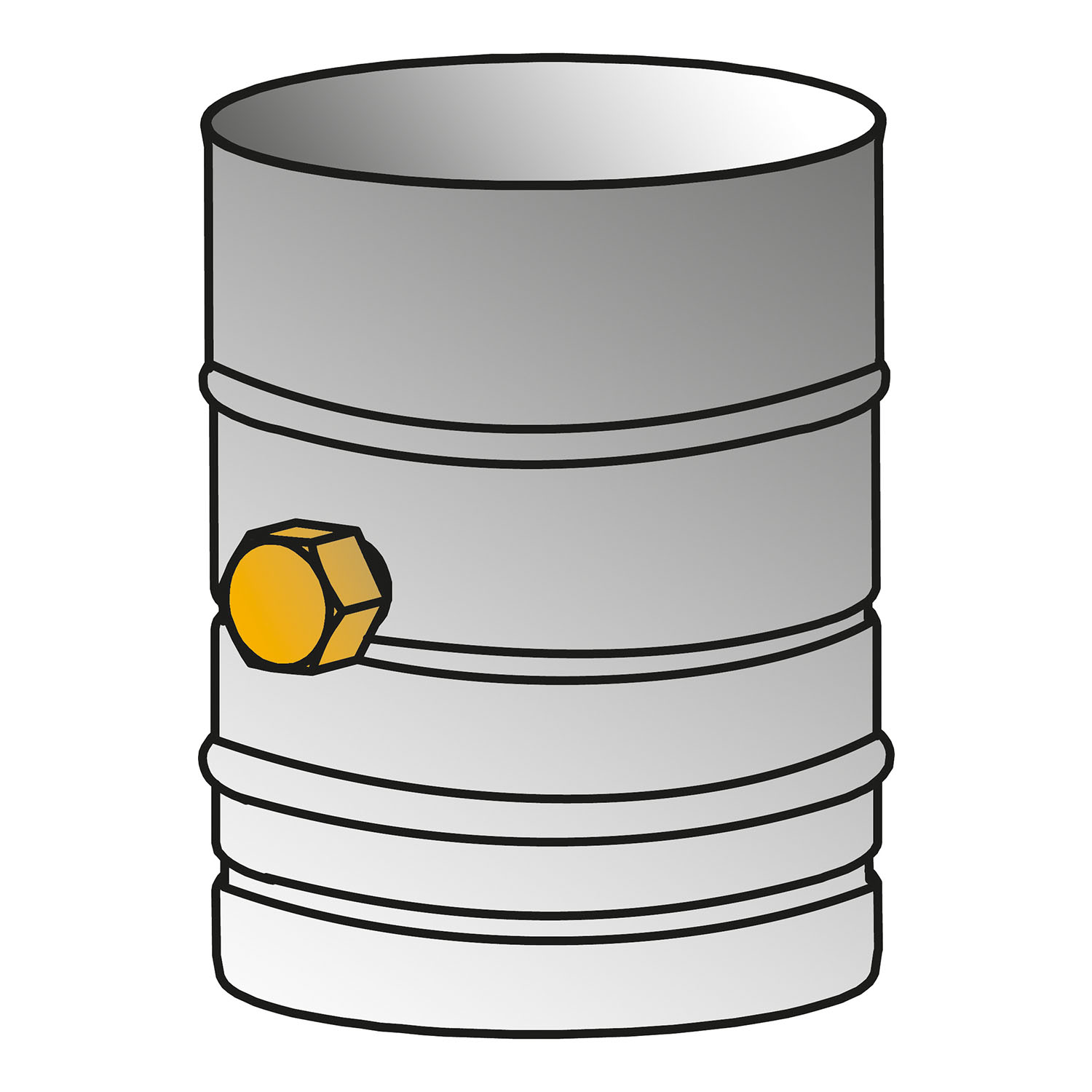 Schiedel PRIMA PLUS Rohrelement 200mm Ø113 mm mit Messöffnung einwandig matt Schiedel PRIMA PLUS Rohrelement 200mm Ø113 mm mit Messöffnung einwandig matt