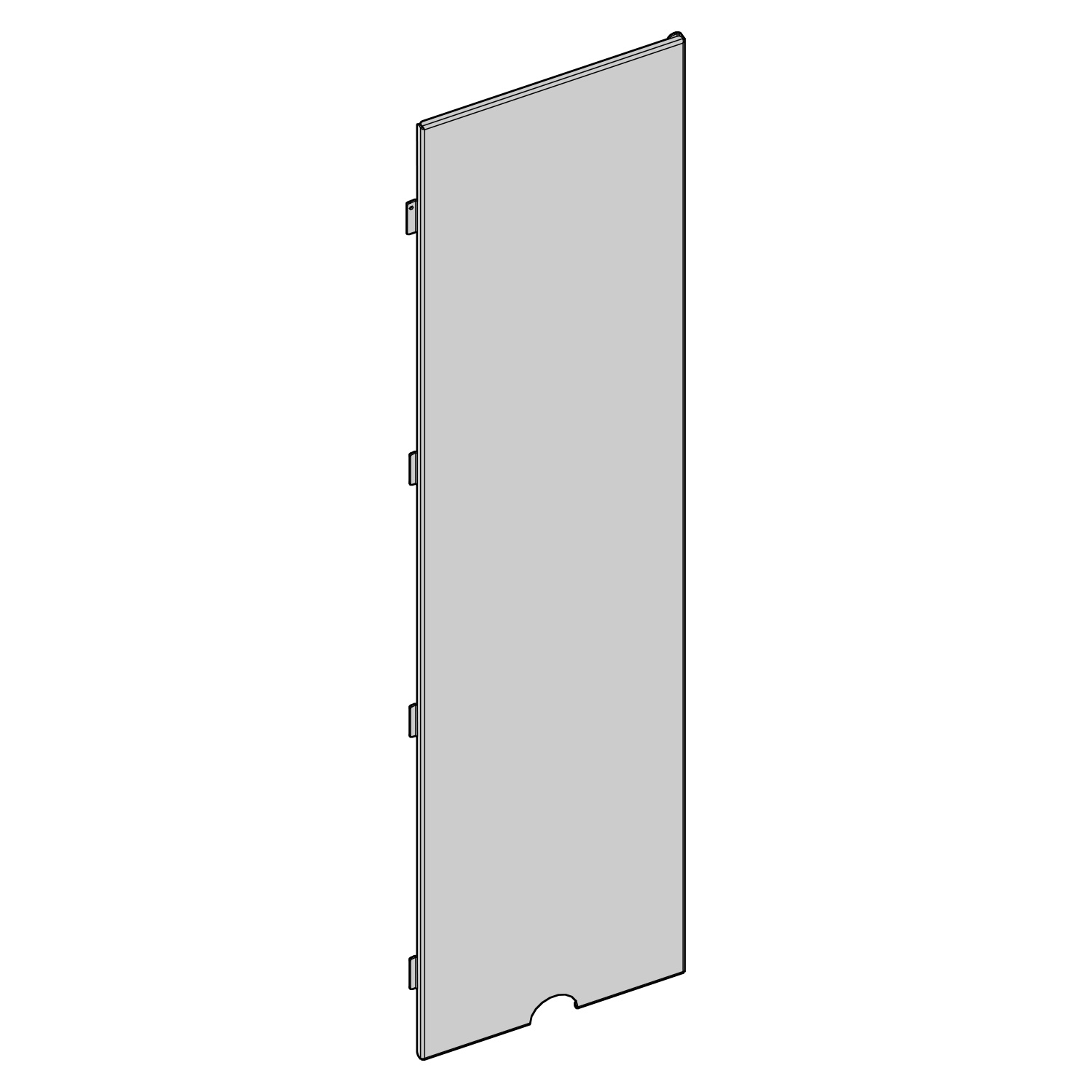 Austroflamm Slim links Rückwand glatt