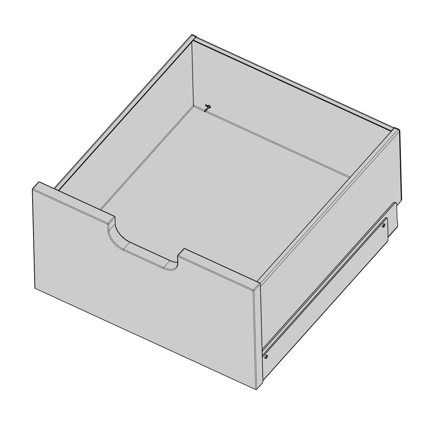Austroflamm Lux Holzlade zu Beistellboxen