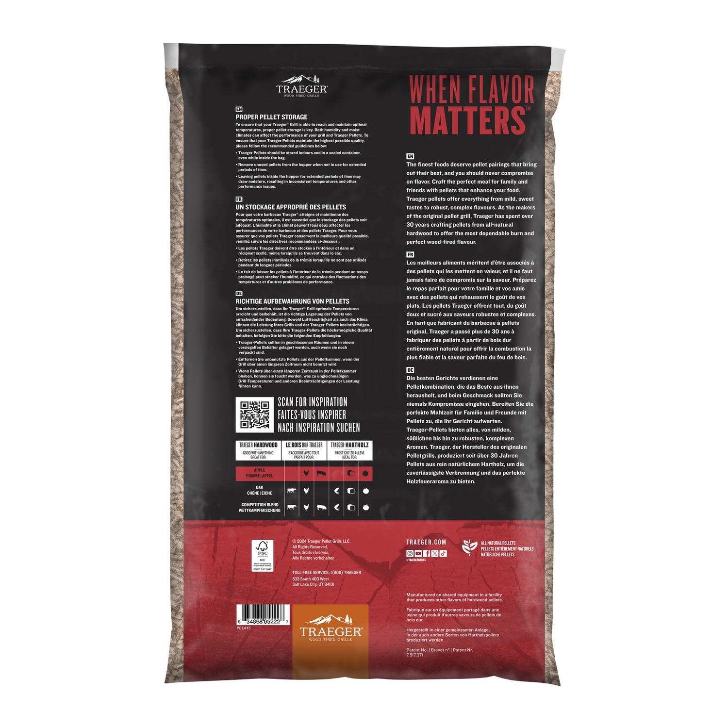 Traeger Apfel Pellets FSC