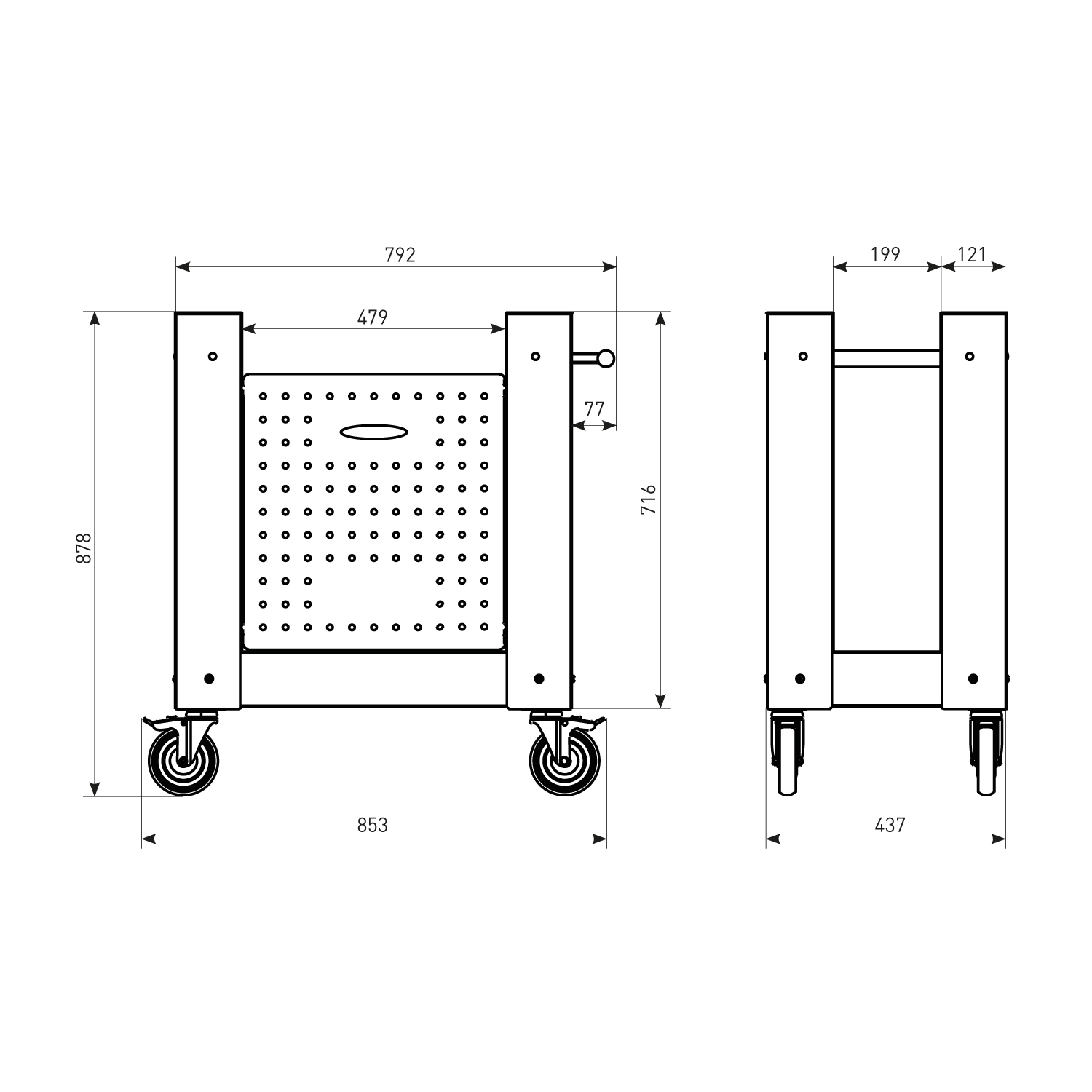 Alfa Unterbau Schwarz für Pizzaofen Nano Alfa Unterbau Schwarz für Pizzaofen Nano