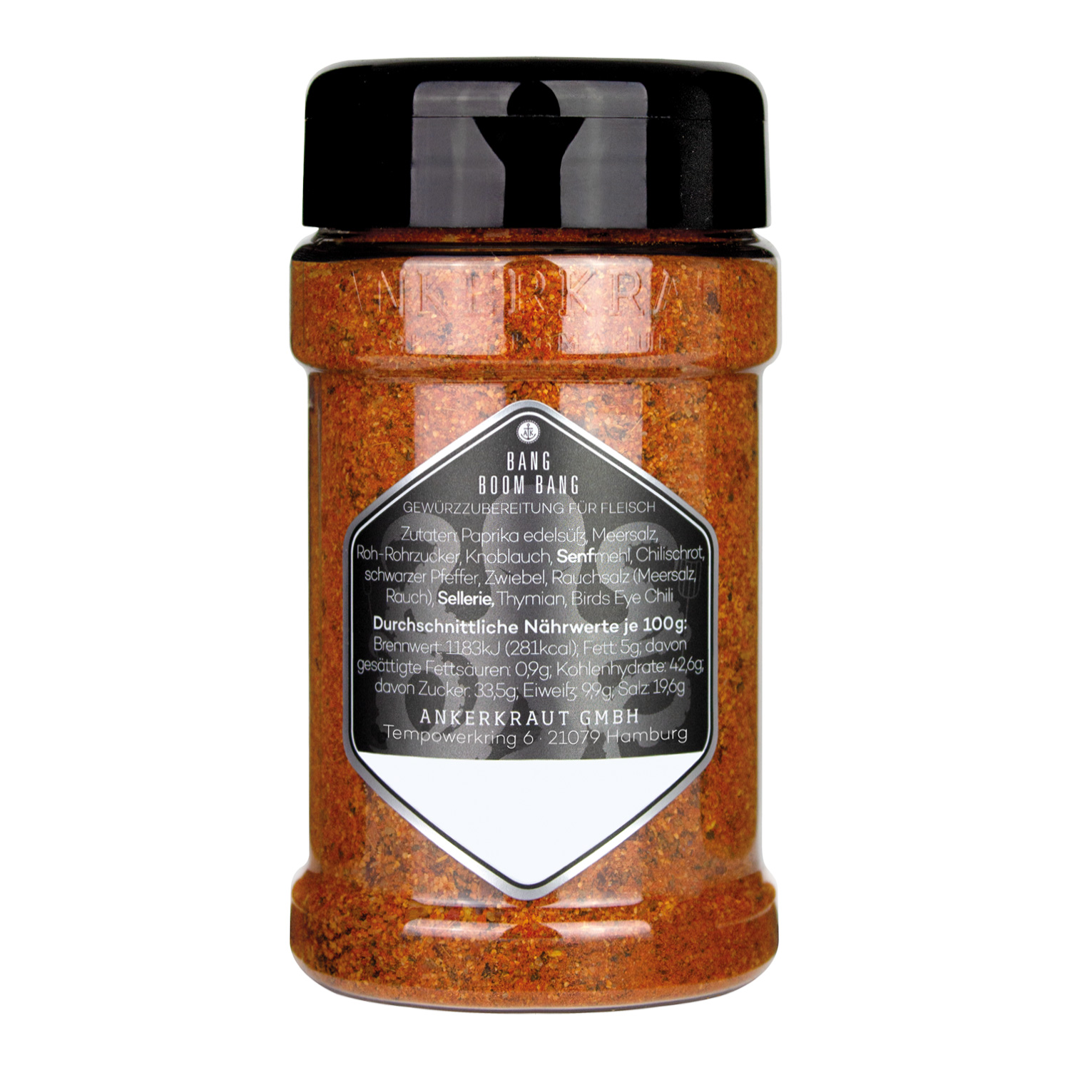 Ankerkraut BBQ-Rub Bang Boom Bang 210 g Streuer