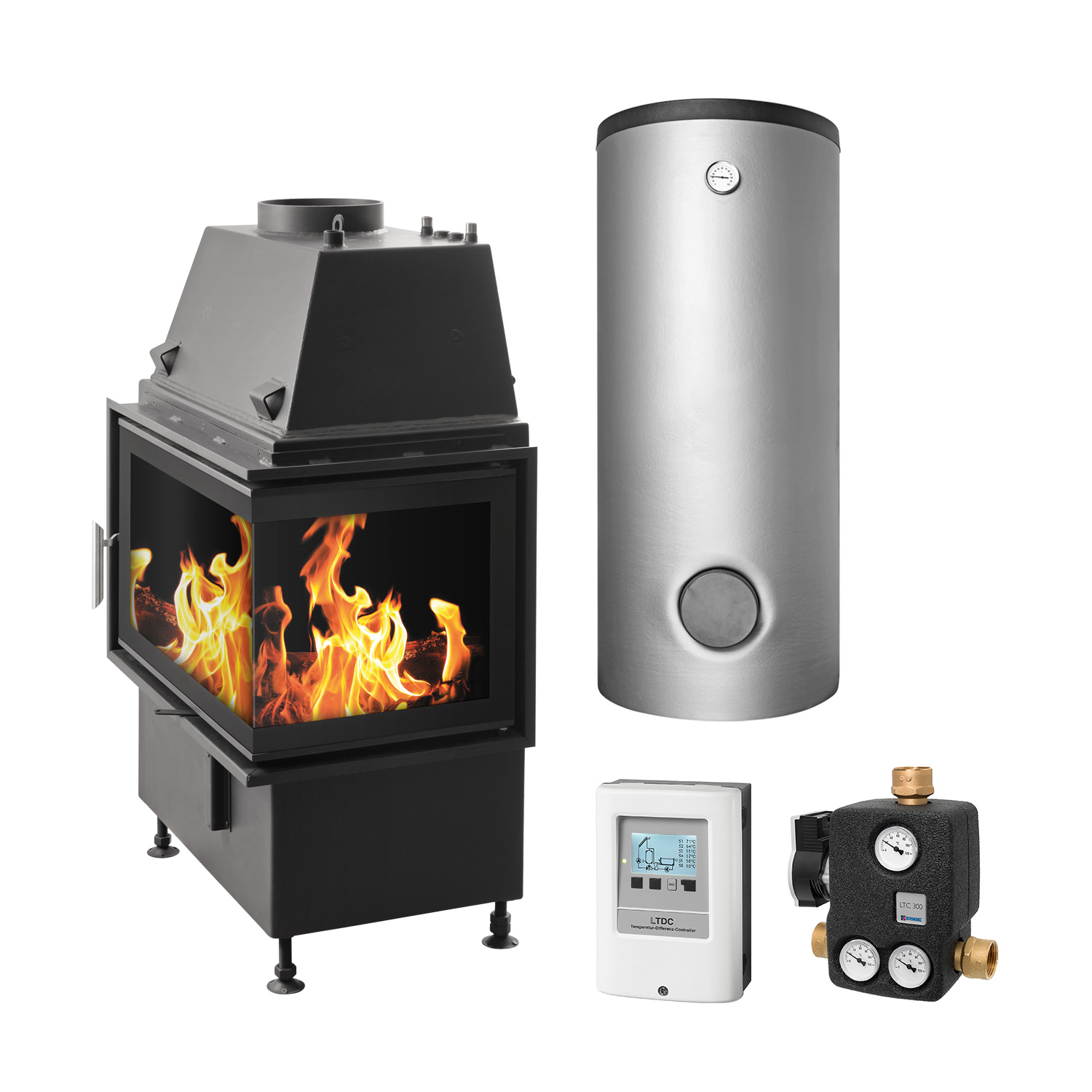 Schmitzker No2 Rechts 17 kW Set + Pufferspeicher TPSM 600 L, inkl. Isolierung