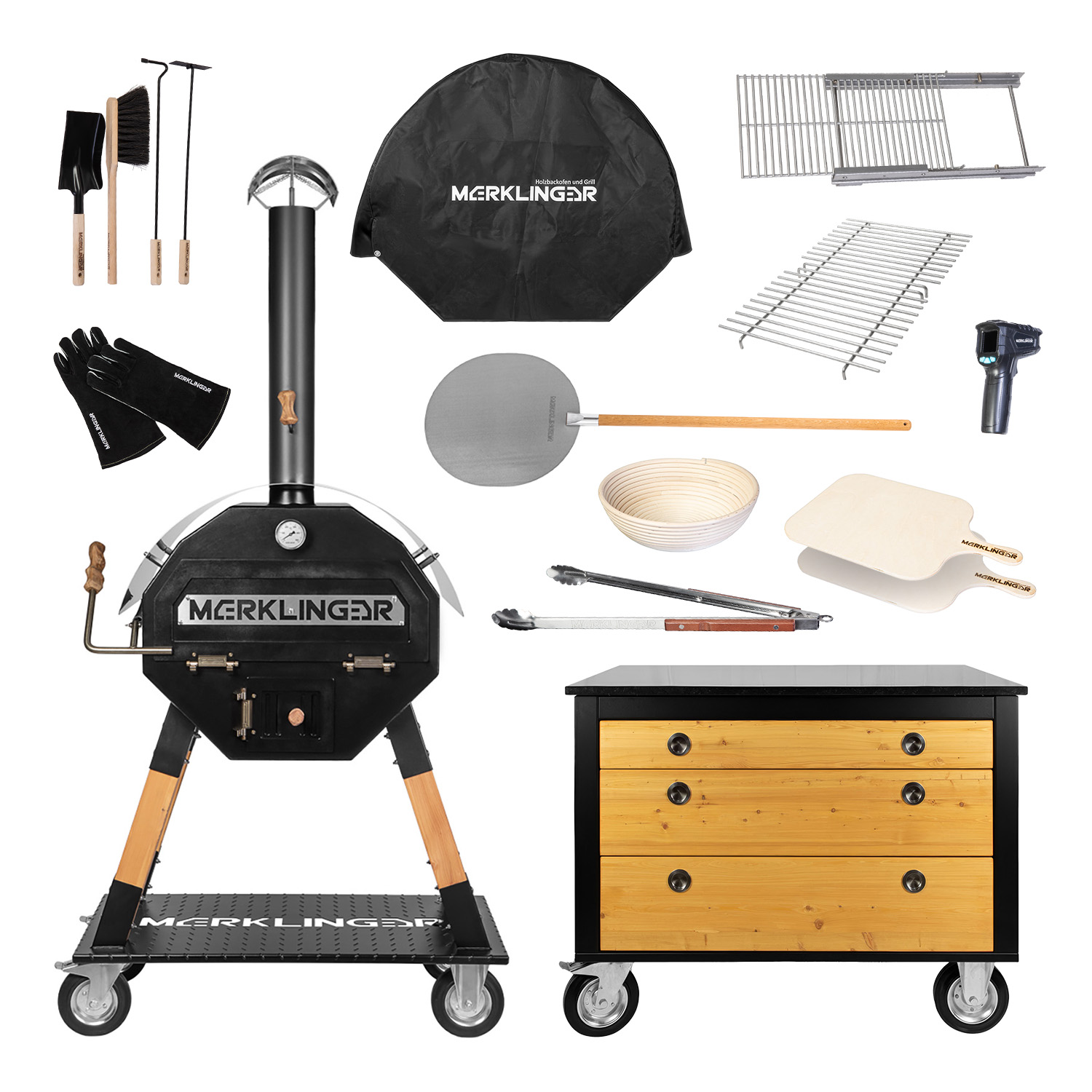 Der Merklinger Holzbackofen 800 HOT SUMMER SPECIAL inkl. Komplettset, Abdeckhaube & Outdoormodul Irmi Der Merklinger Holzbackofen 800 HOT SUMMER SPECIAL inkl. Komplettset, Abdeckhaube & Outdoormodul Irmi