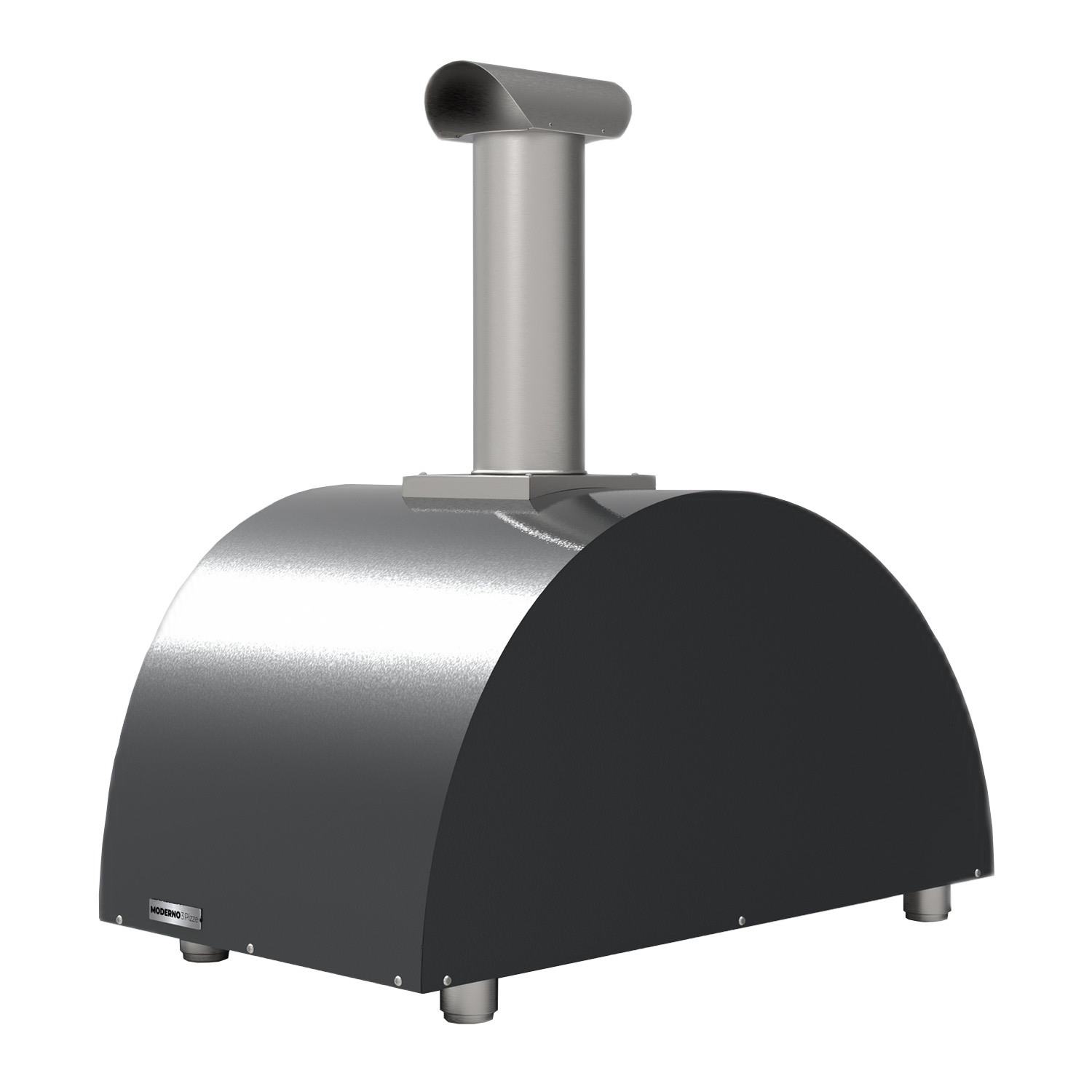 Alfa Moderno 3 Pizze Pizzaofen Holz Schiefer Grau