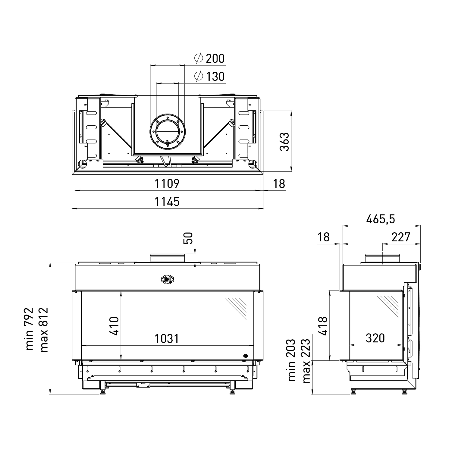 Spartherm DRU Metro 100XT/3-41 RCH Gas-Kamineinsatz Ceraglas schwarz G20 Spartherm DRU Metro 100XT/3-41 RCH Gas-Kamineinsatz Ceraglas schwarz G20