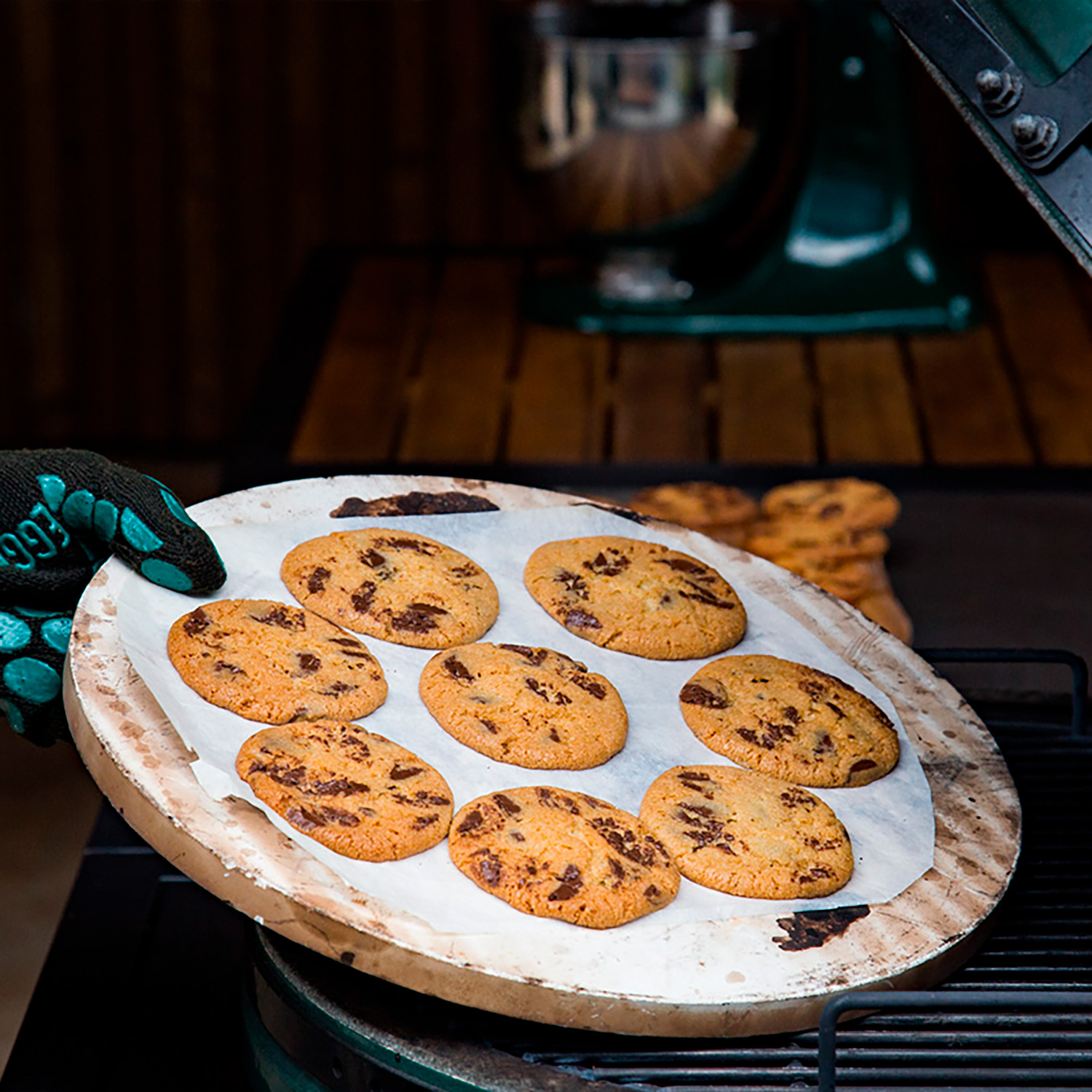 Big Green Egg Back- und Pizzastein für Medium, MiniMax und Small Big Green Egg Back- und Pizzastein für Medium, MiniMax und Small