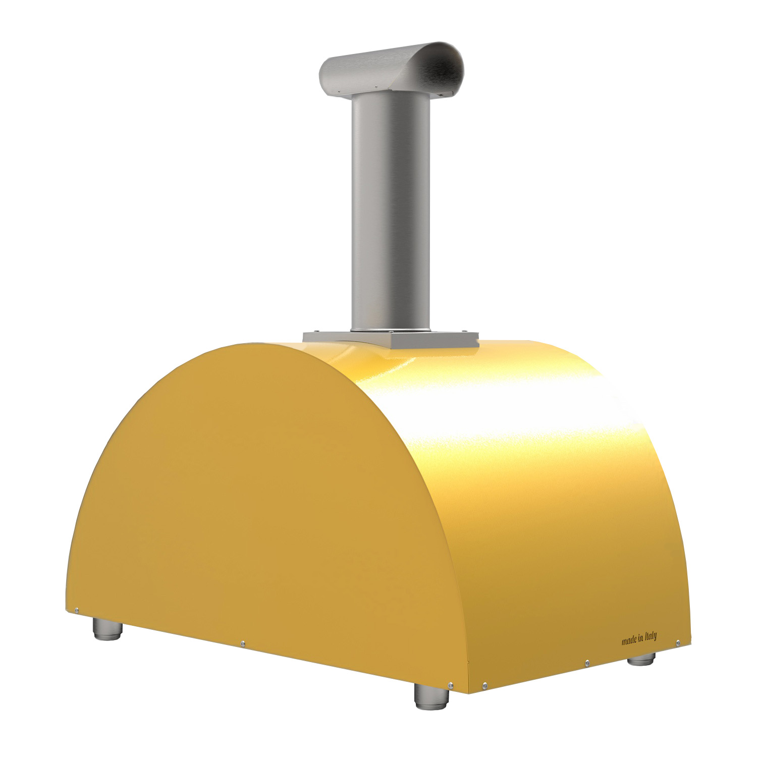 Alfa Moderno 3 Pizze Pizzaofen Holz Fire Yellow