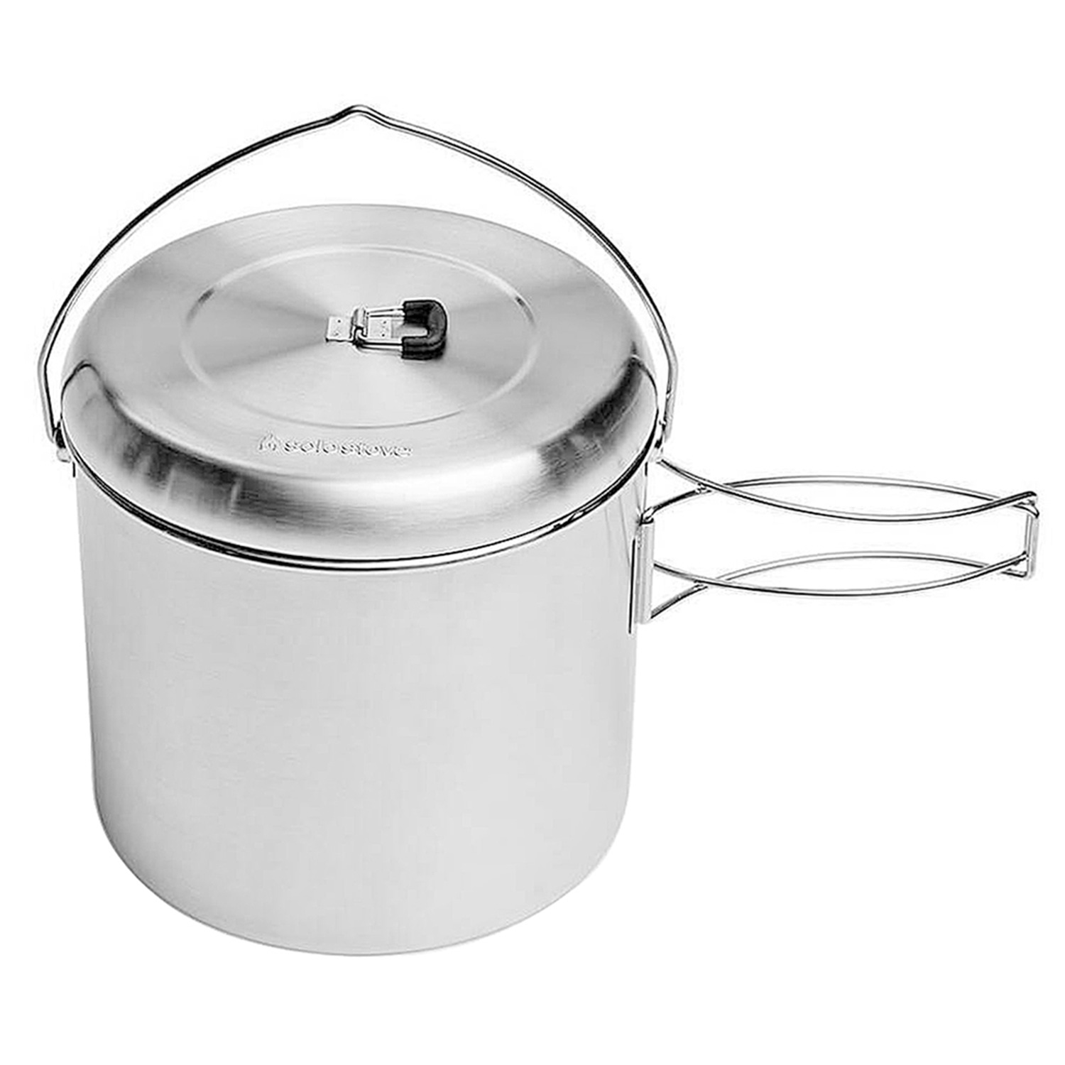 FEUERGOTT Dutch Oven 3,5 l mit Füßen + Solo Stove Pot 4000 + Feueranzünder