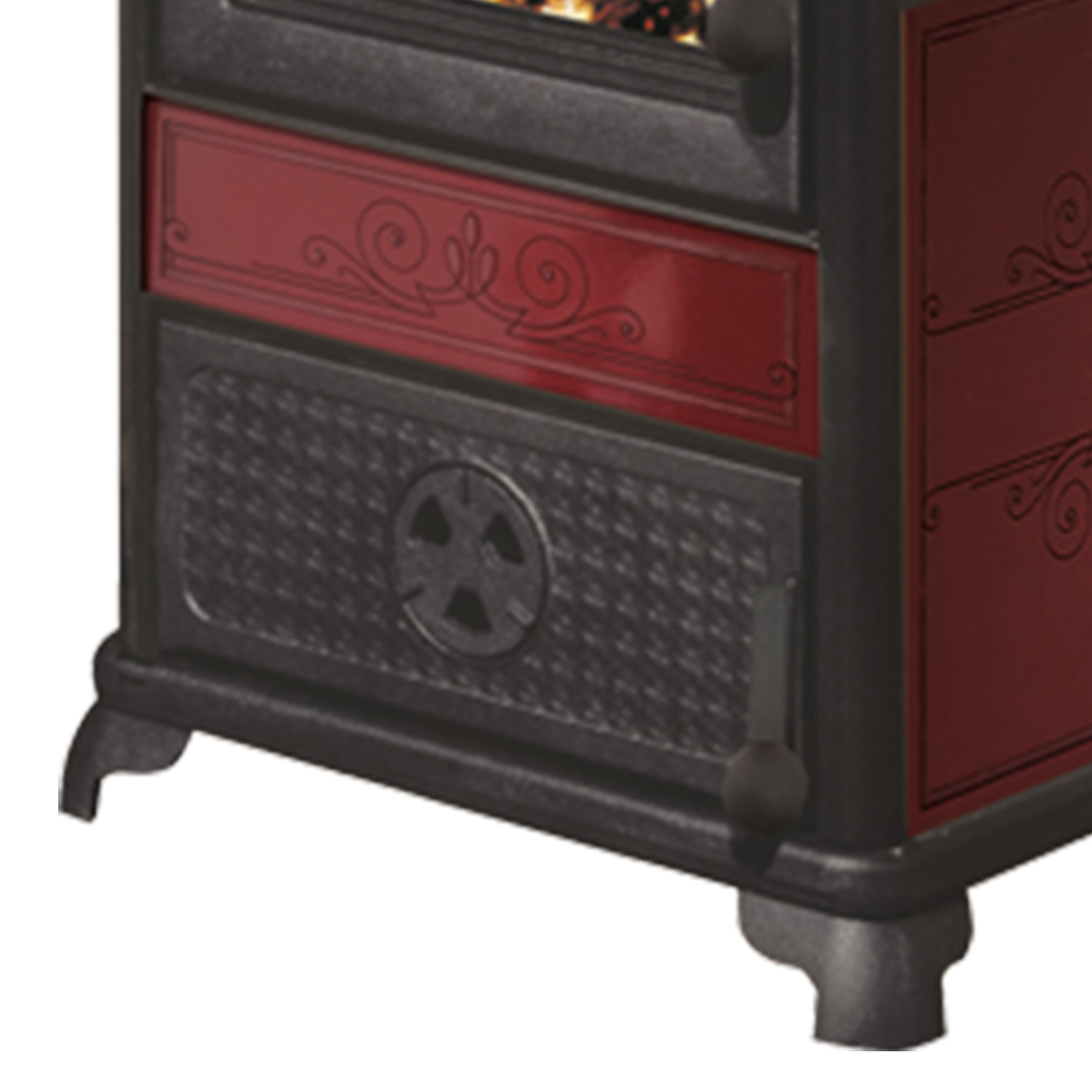 EK63 Fancy Evo Kaminofen Keramik bordeaux