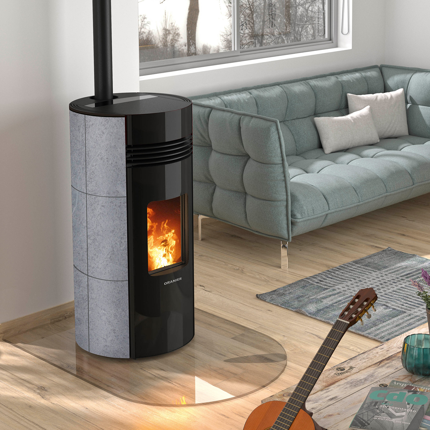 Oranier Sando 60 Pelletofen Speckstein Oranier Sando 60 Pelletofen Speckstein