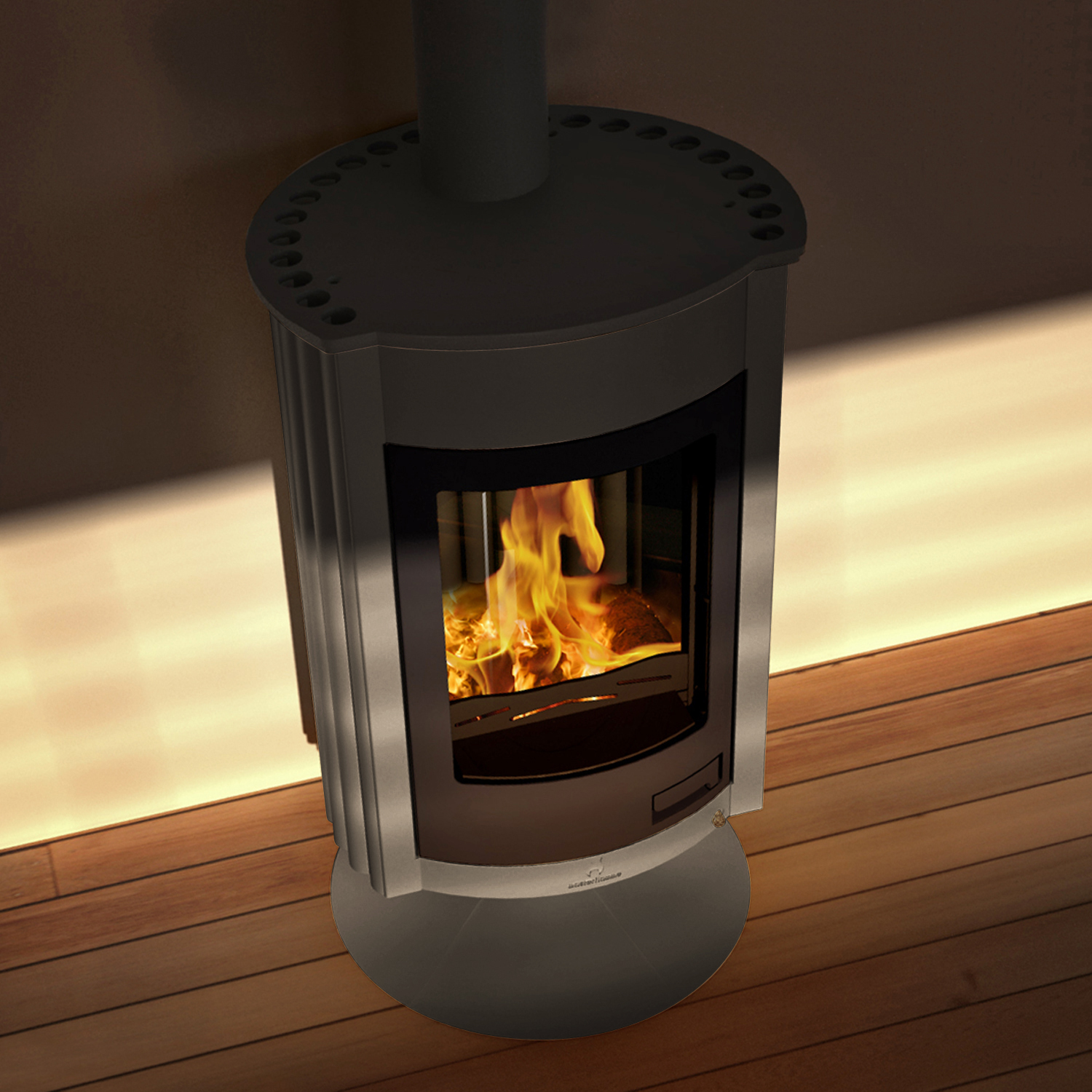 Warmluftofen Masterflamme Medie II Grau Warmluftofen Masterflamme Medie II Grau