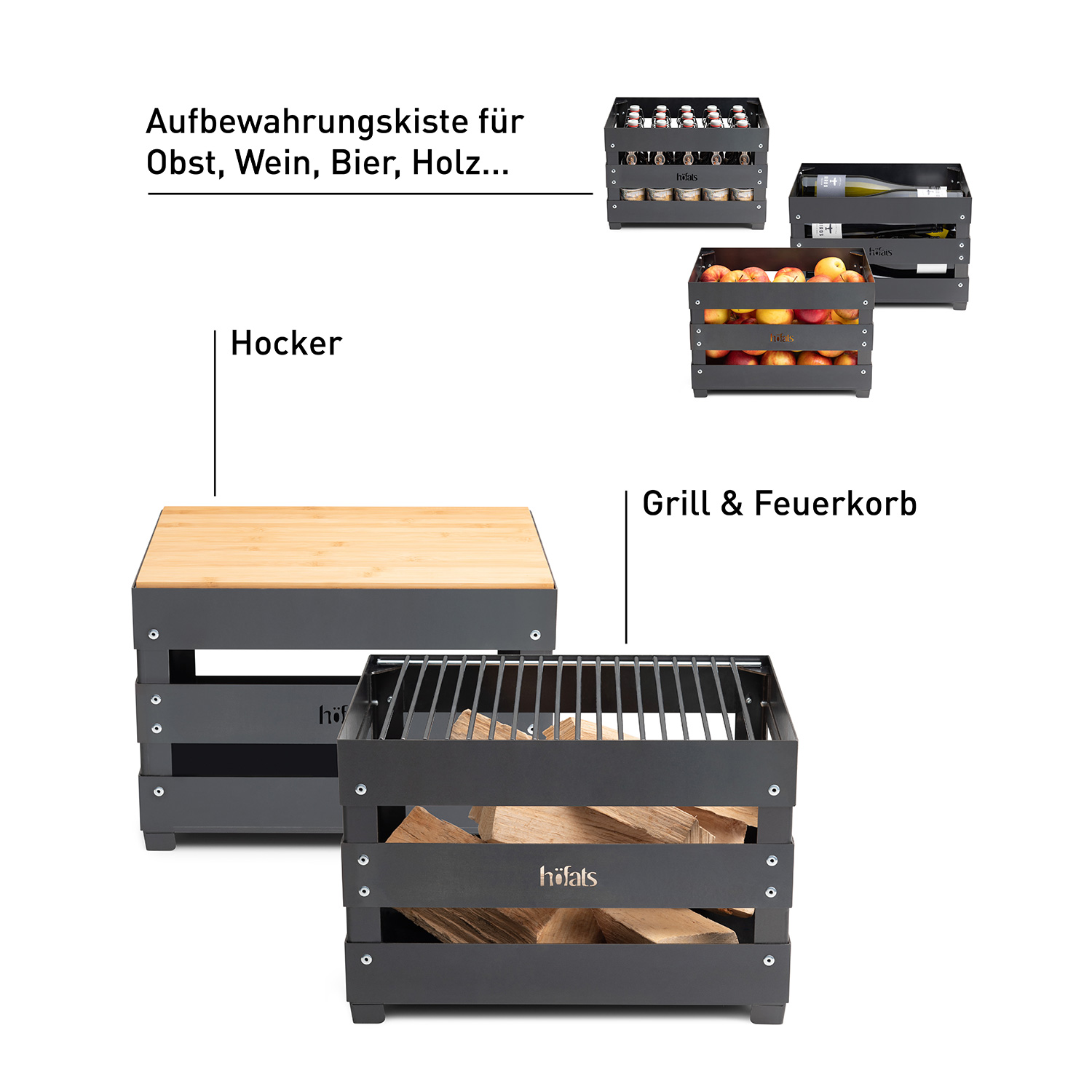 höfats CRATE Feuerkorb
