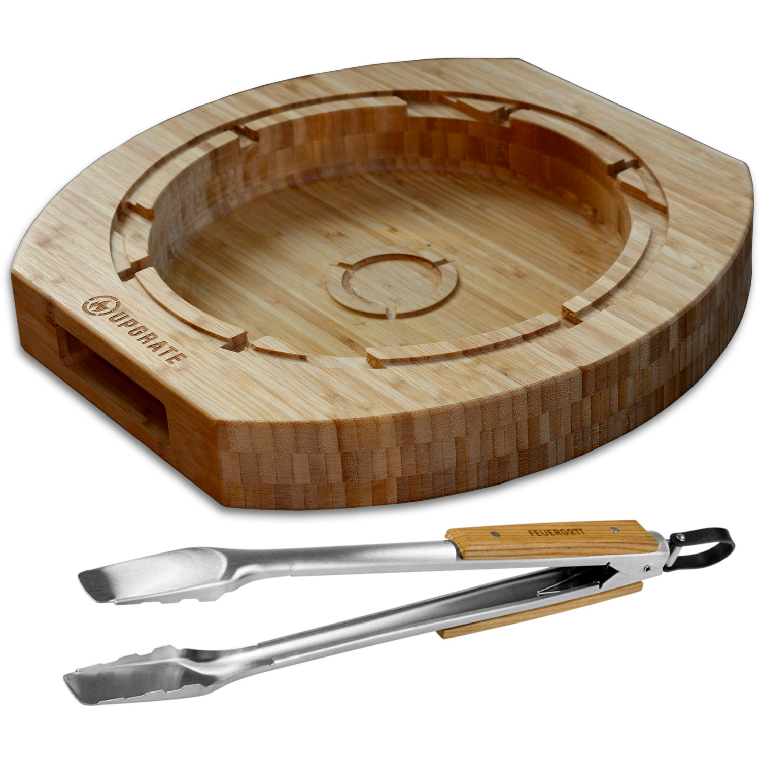 UPGRATE BBQ Chef Board passend für Weber GBS System im Set mit Feuergott Grillzange UPGRATE BBQ Chef Board passend für Weber GBS System im Set mit Feuergott Grillzange