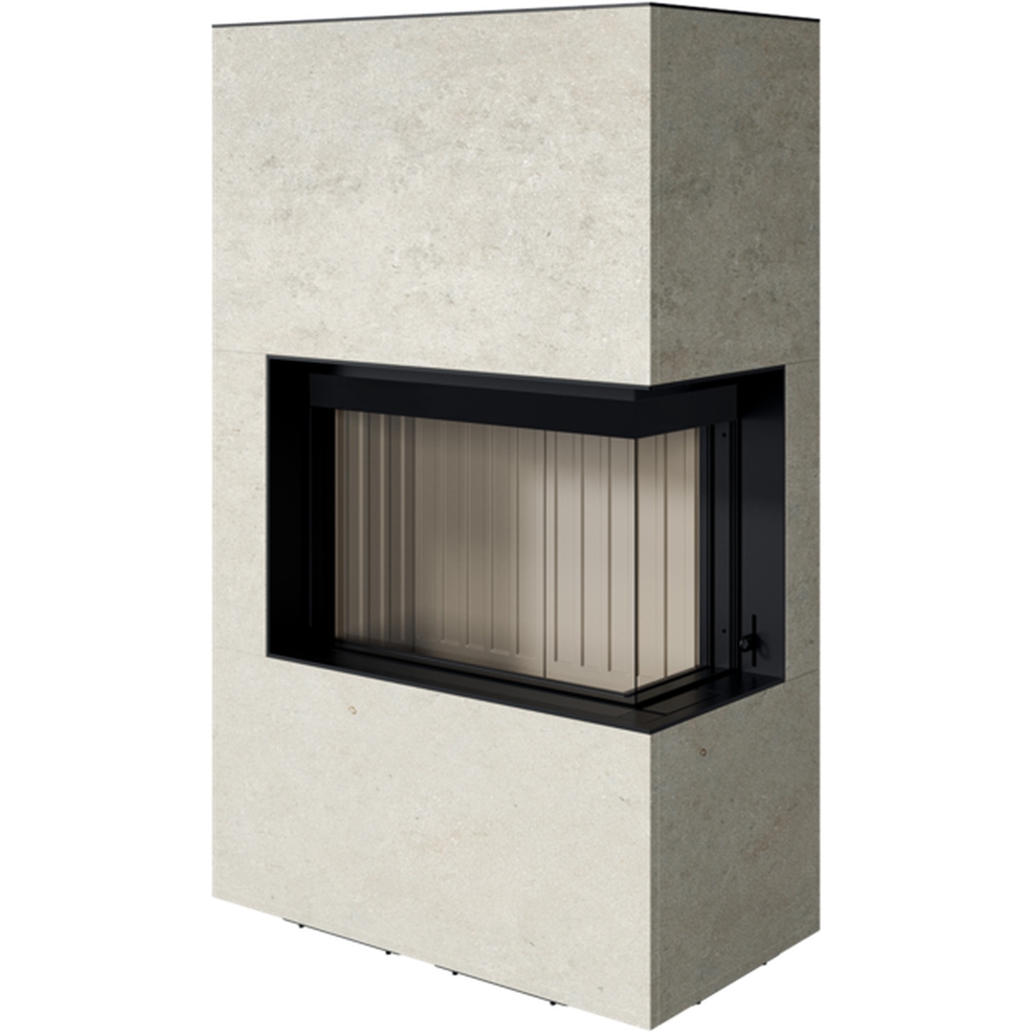 Spartherm Citrin 2R Kaminbausatz RLU Kalkstein Porto blanco