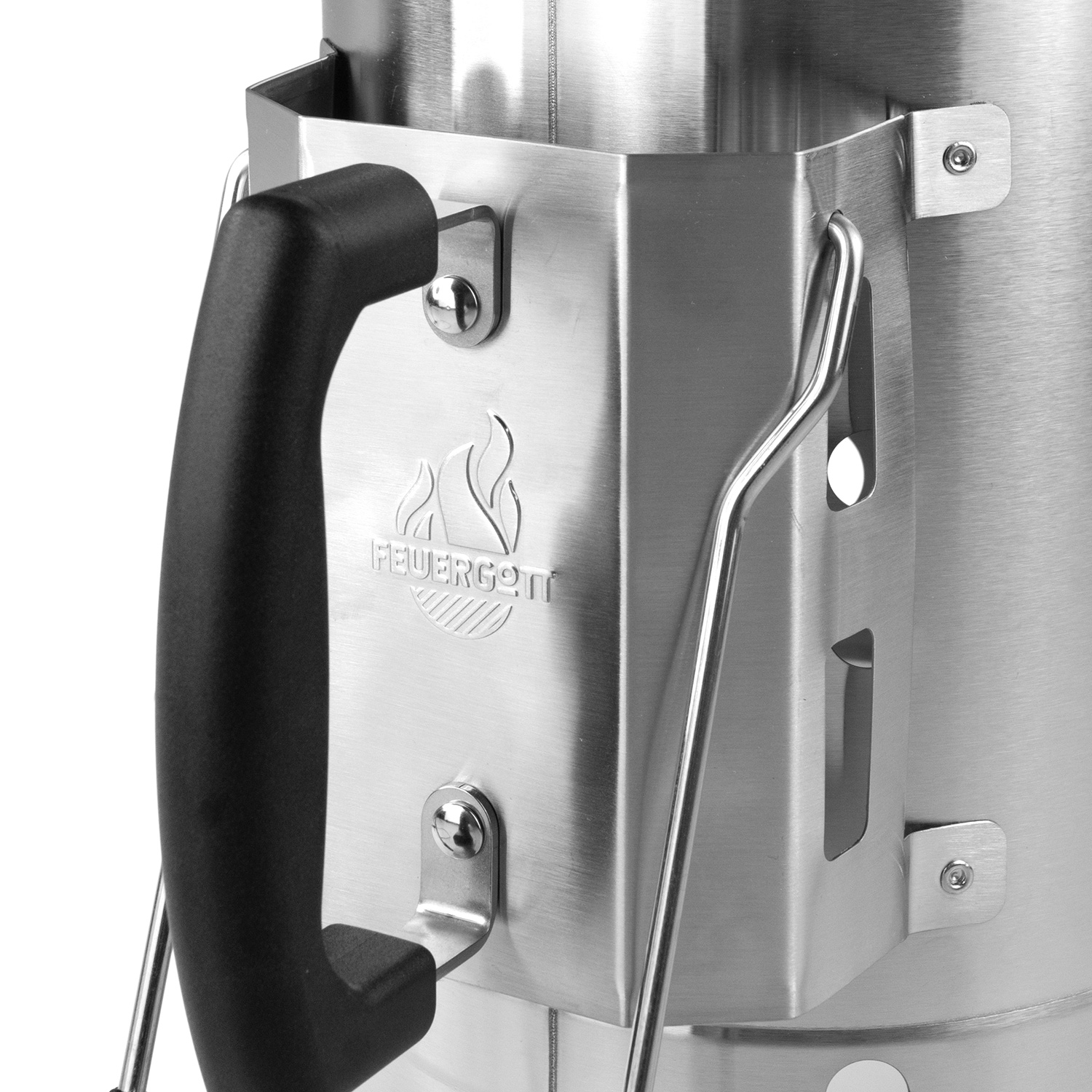 Feuergott Anzündkamin XXL Edelstahl Feuergott Anzündkamin XXL Edelstahl