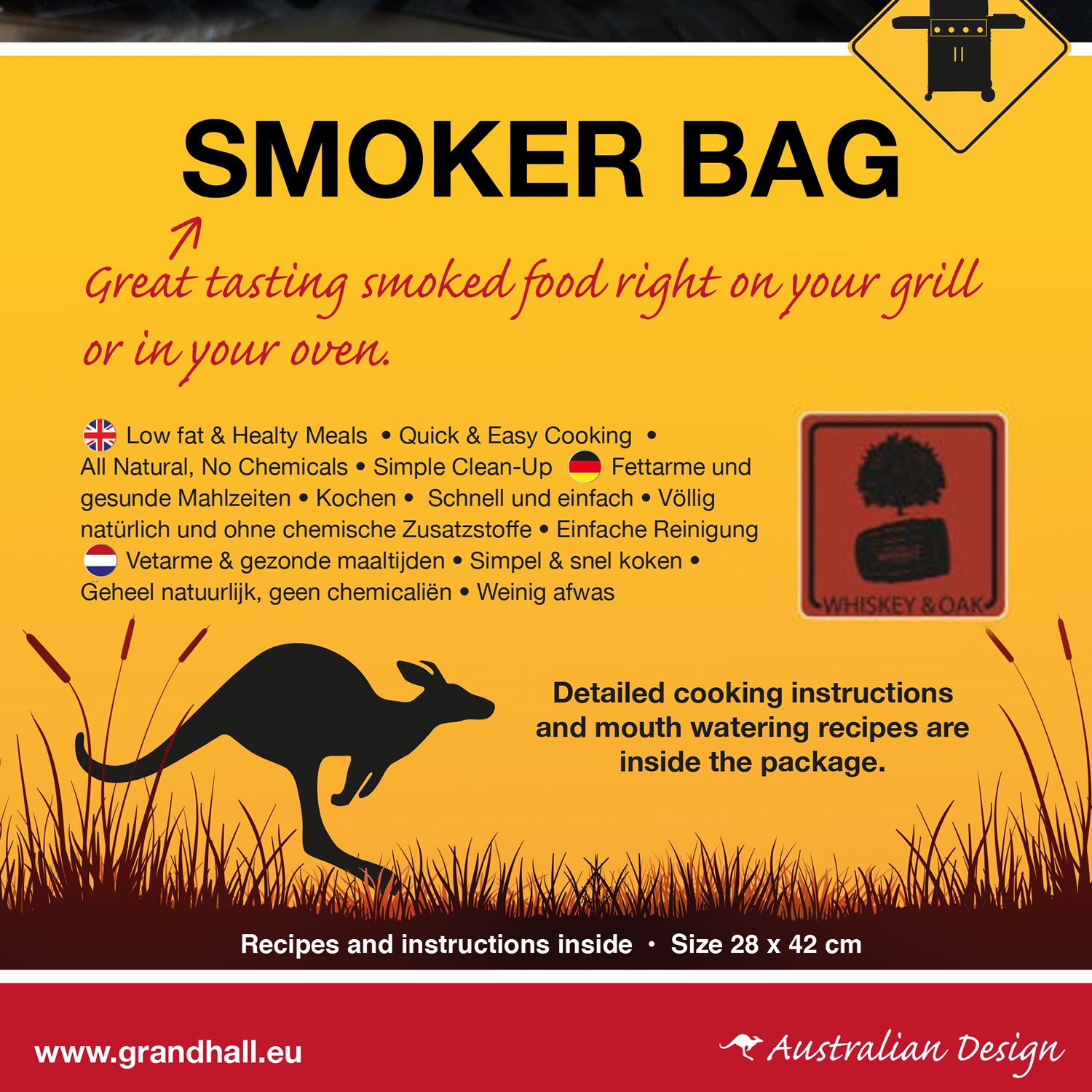 Grandhall Räuchertüte Whiskey-Eiche Grandhall Räuchertüte Whiskey-Eiche