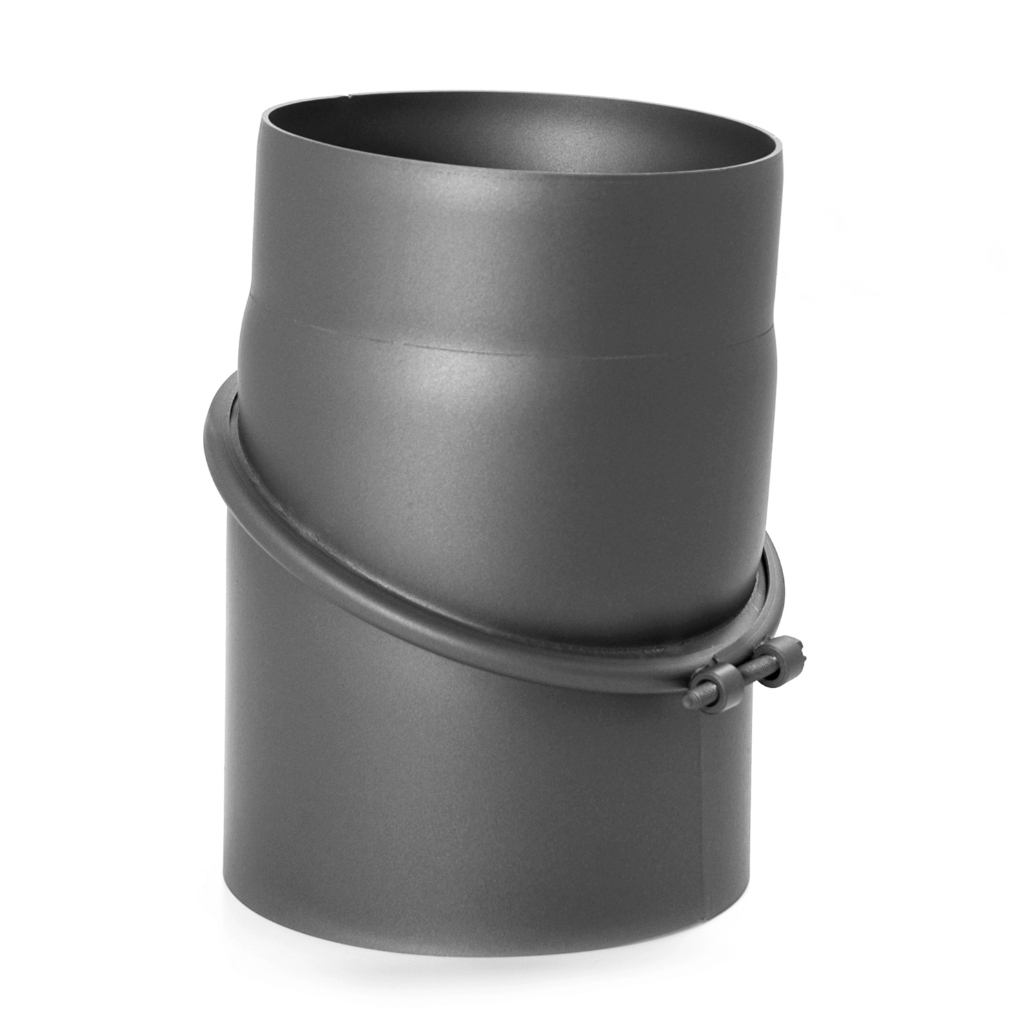 Raik Basic Rauchrohrbogen 130mm gussgrau 0–45° ohne Tür für Rauchrohr / Ofenrohr