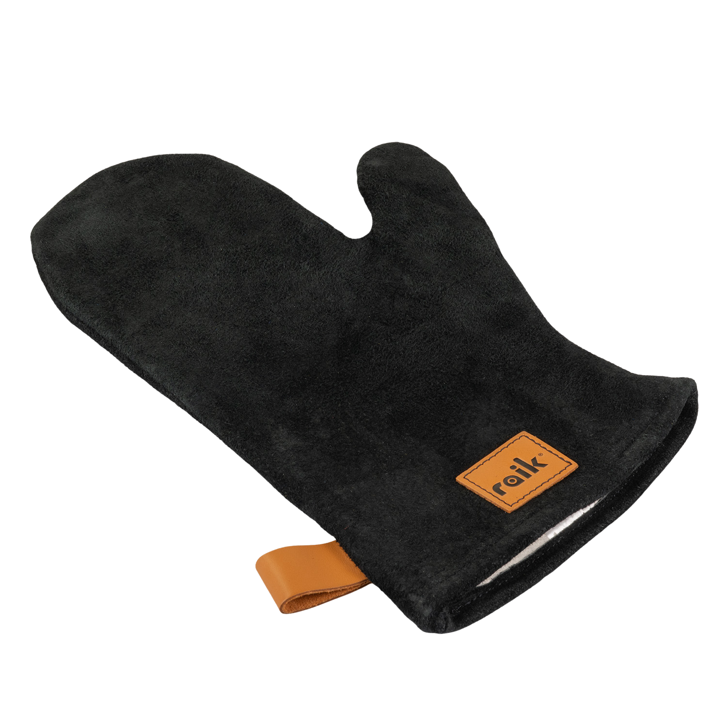 Raik Kaminbesteck Gustav 3-teilig mit Raik Kaminhandschuh, Anthrazit, Holzgriffe , 60cm