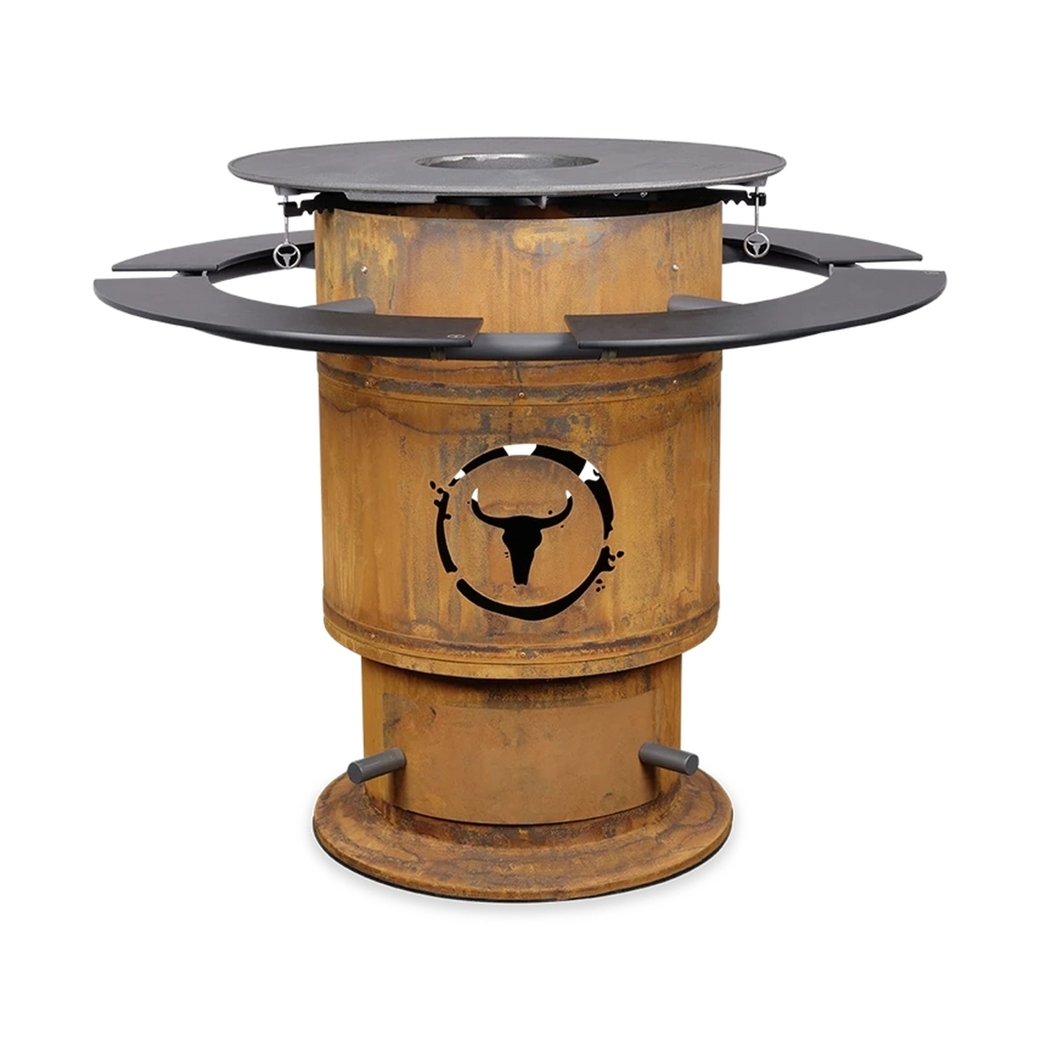 Moesta Bandit FirePlace inkl. Ablagen PaperPlank schwarz und BBQ-Disk