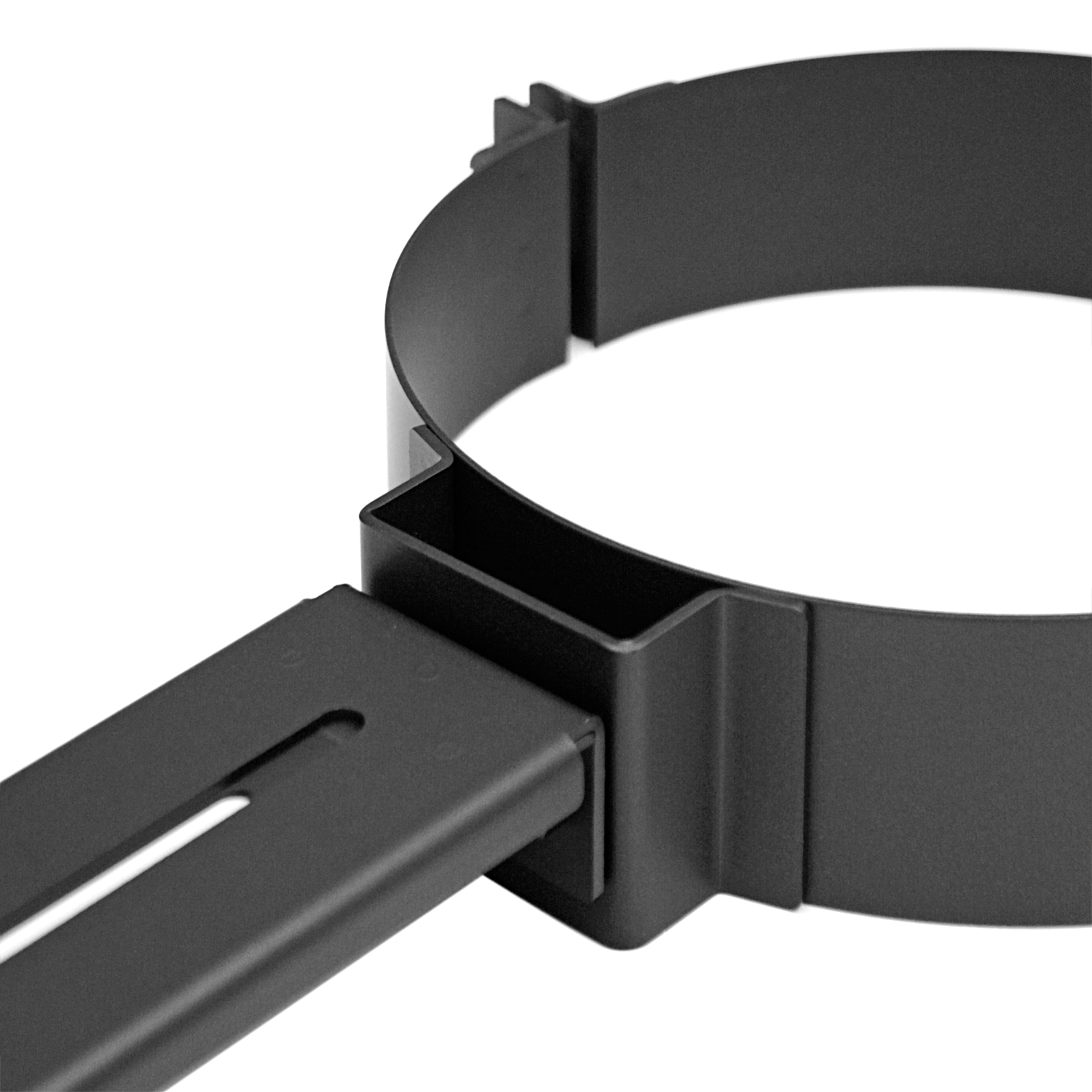 Raik Izoker Rohrschelle 150mm schwarz doppelwandig für Rauchrohr / Ofenrohr