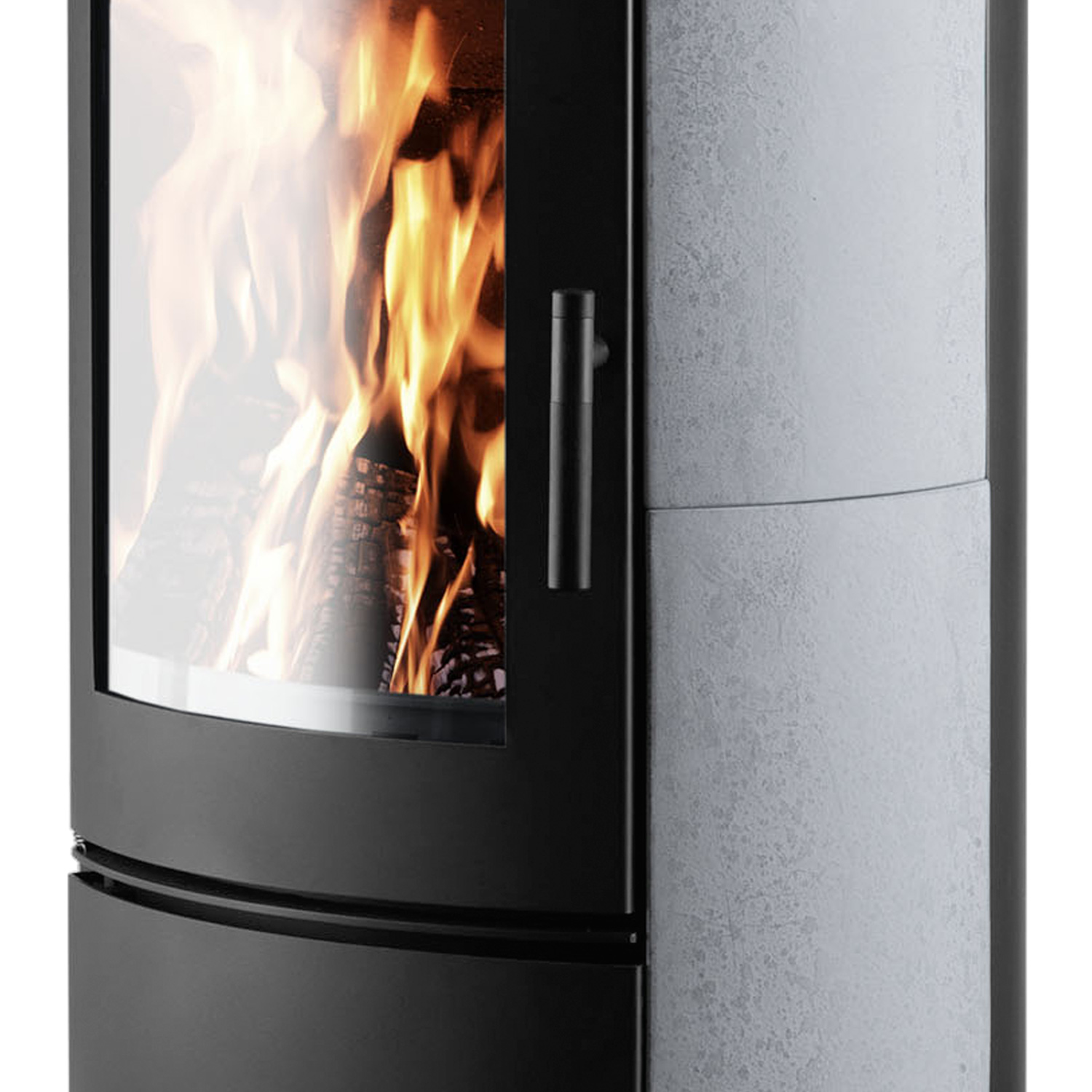 Eurohr Xero Kaminofen Schwarz / Speckstein-Optik Eurohr Xero Kaminofen Schwarz / Speckstein-Optik