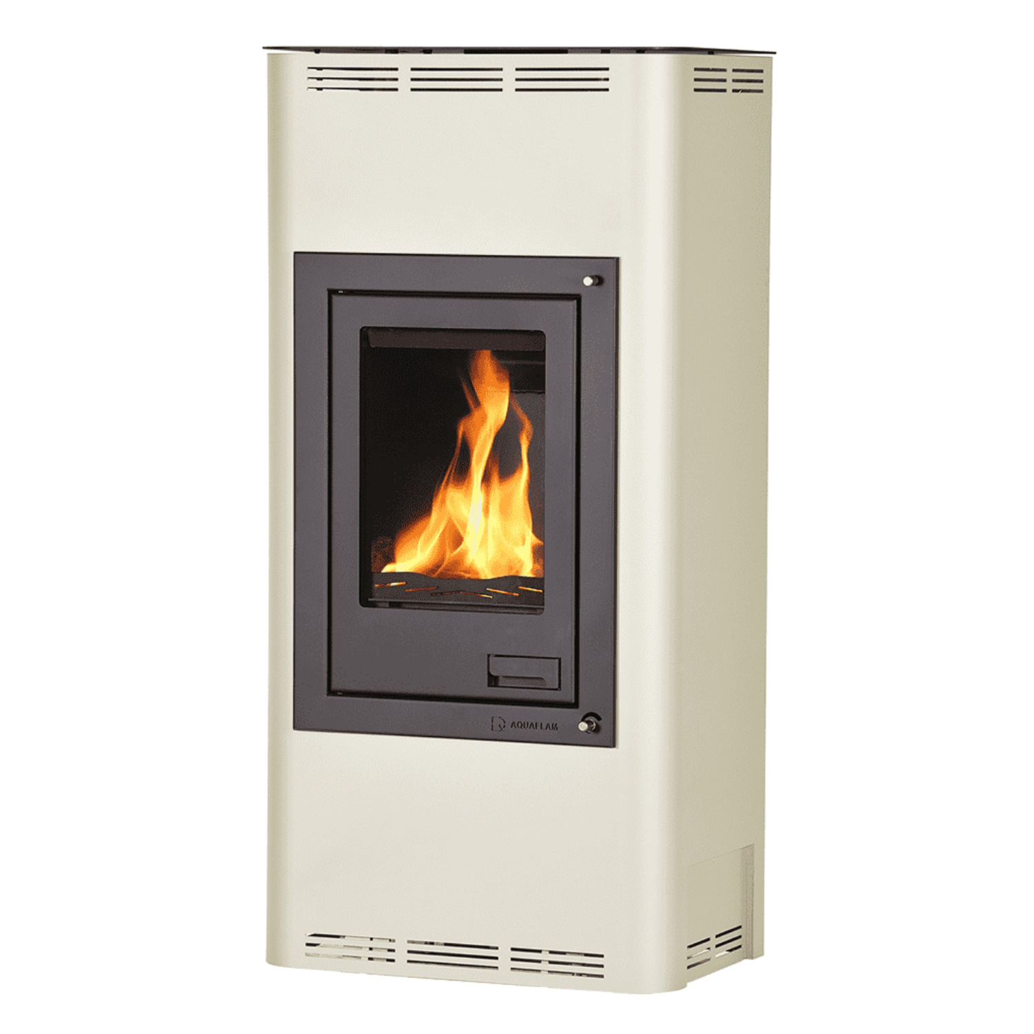 Aquaflam 7 Automatic Wasserführender Kaminofen Creme