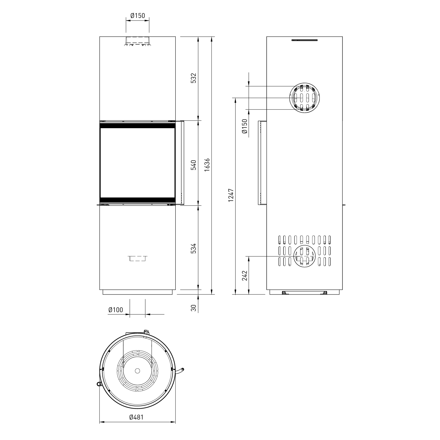 Spartherm Passo L RLU Kaminofen Nero