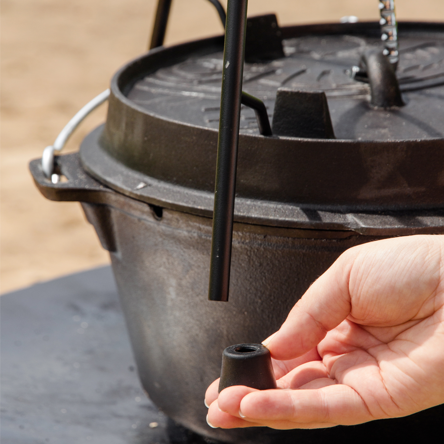 Petromax Deckelhalter pro-ft für Feuertöpfe Petromax Deckelhalter pro-ft für Feuertöpfe