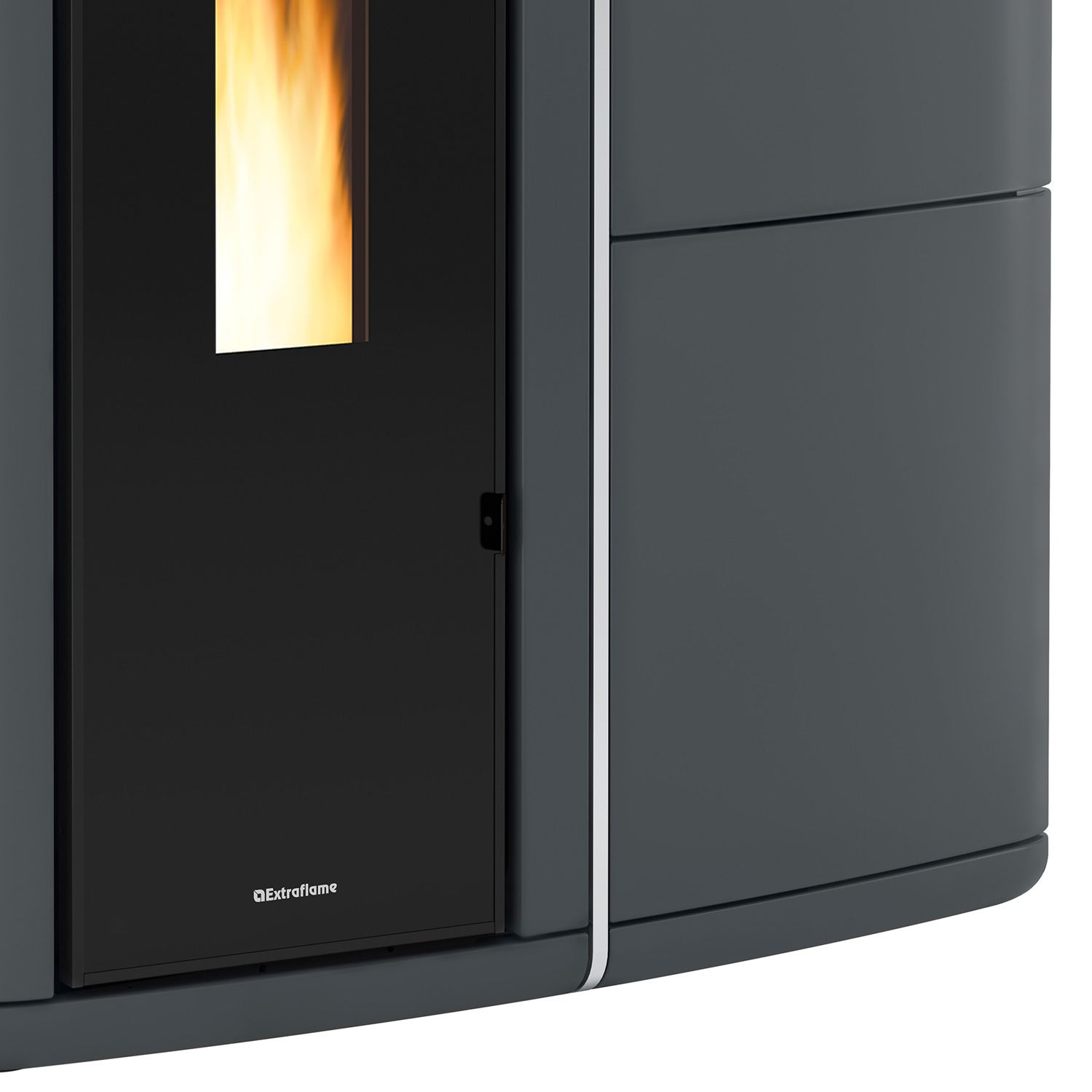Extraflame Evolution Line Evelyne Idro 2.0 Wasserführender Pelletofen Majolika Grau