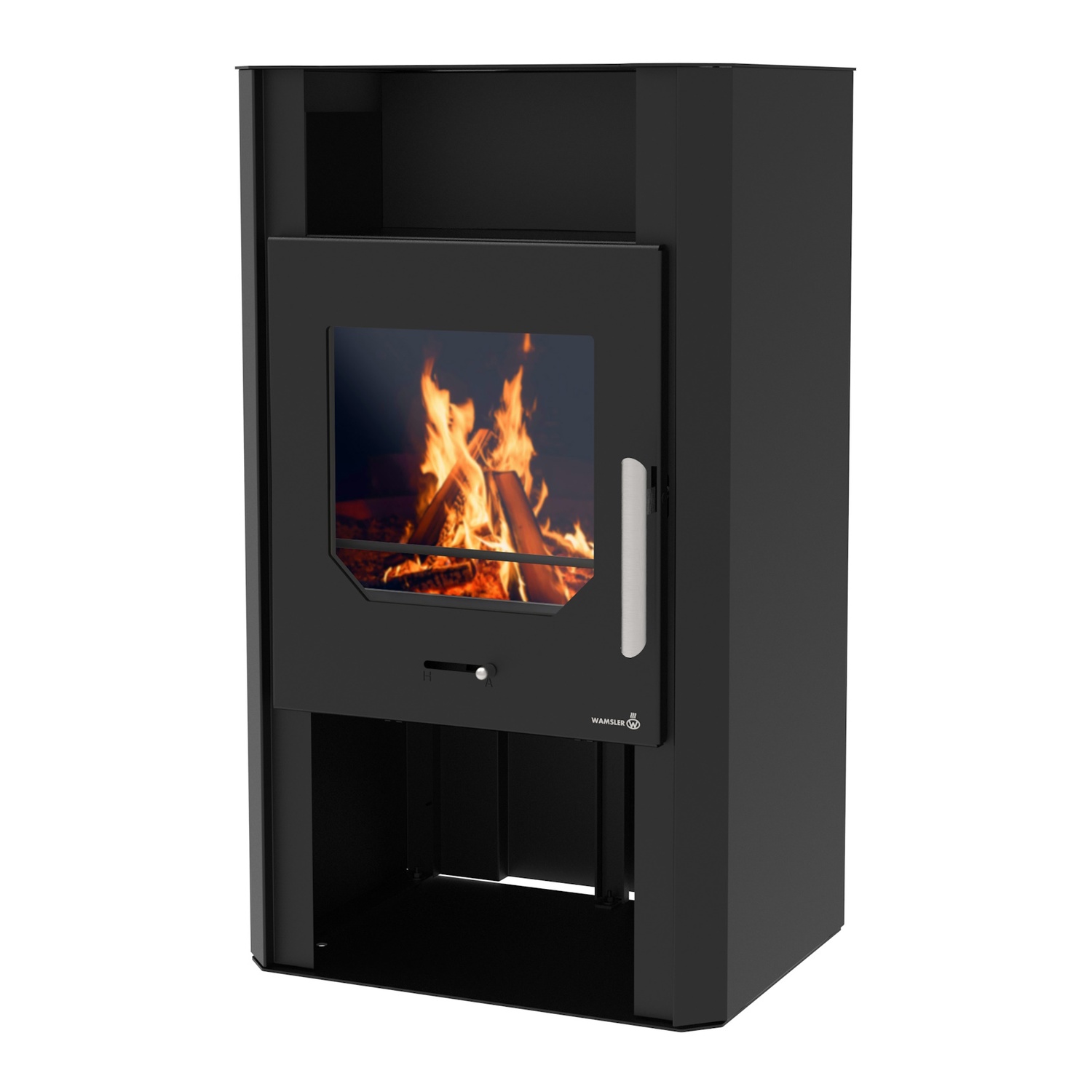 Wamsler Kaminofen Cube Stahl schwarz