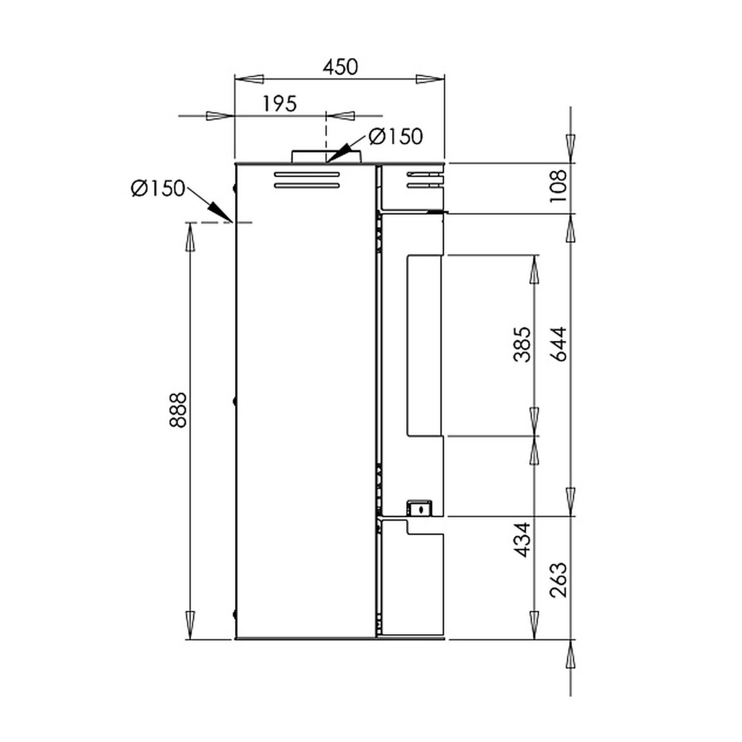 Aduro 1.1 Kaminofen Schwarz