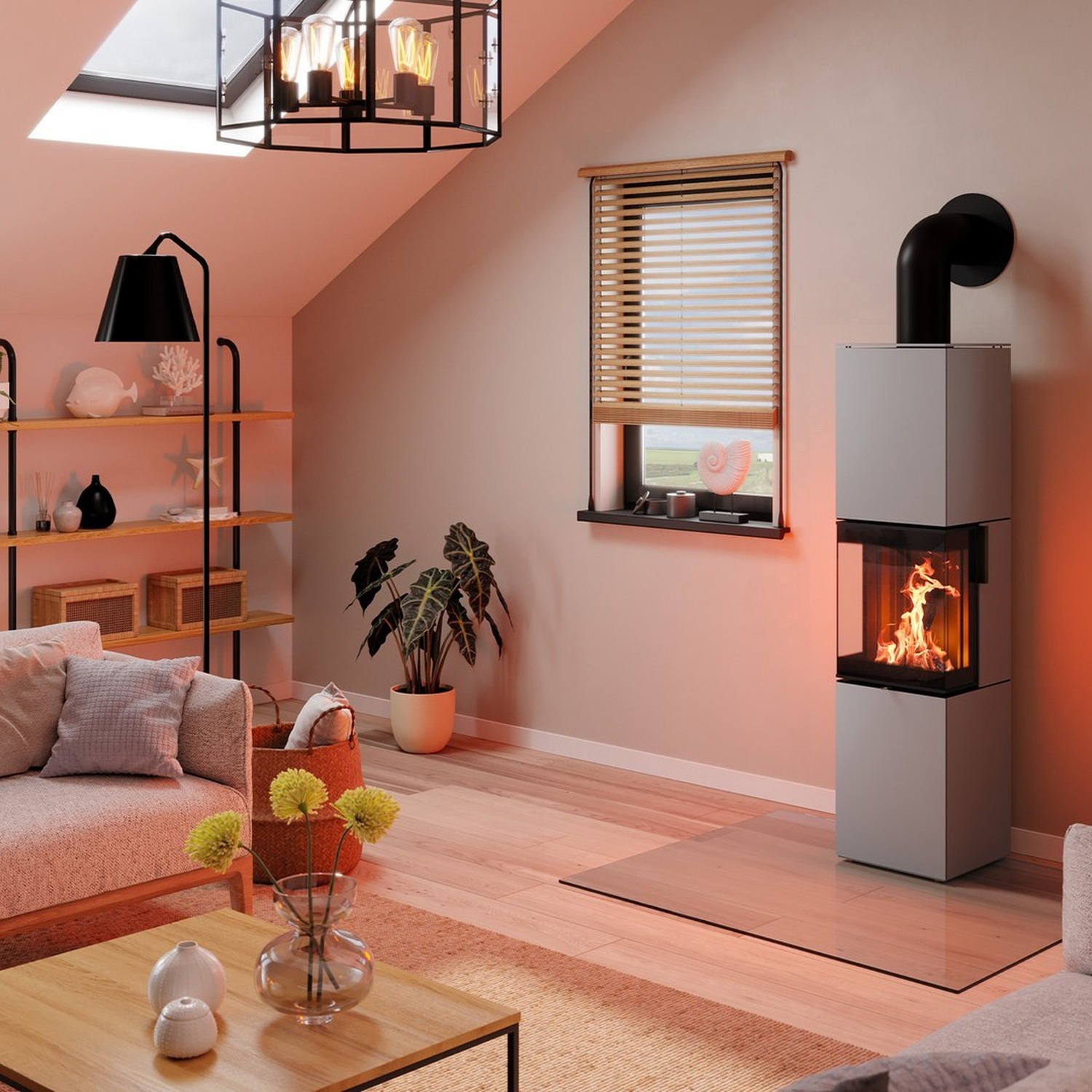 Spartherm Trico L steel RLA Kaminofen Titan