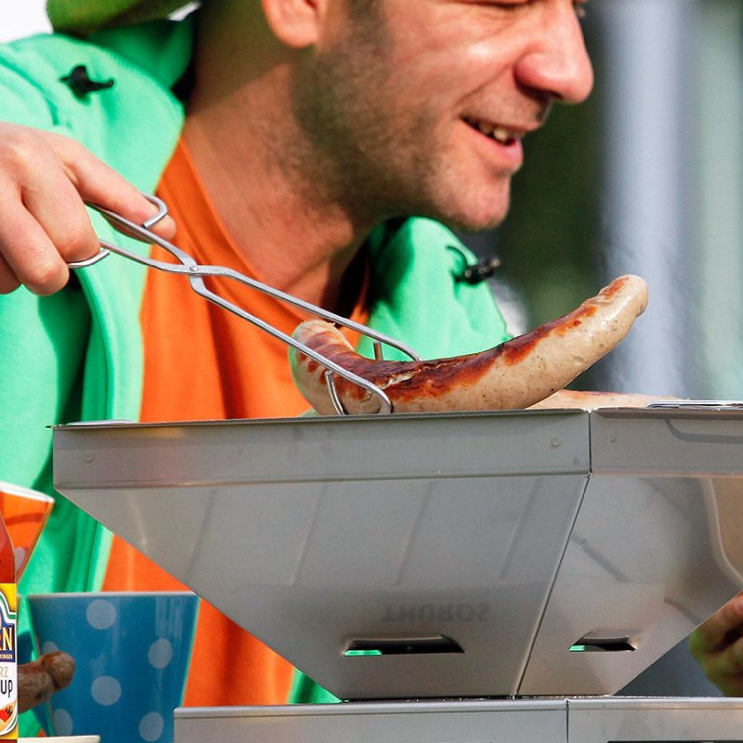 Thüros Grillzange aus Edelstahl 24 cm lang Thüros Grillzange aus Edelstahl 24 cm lang
