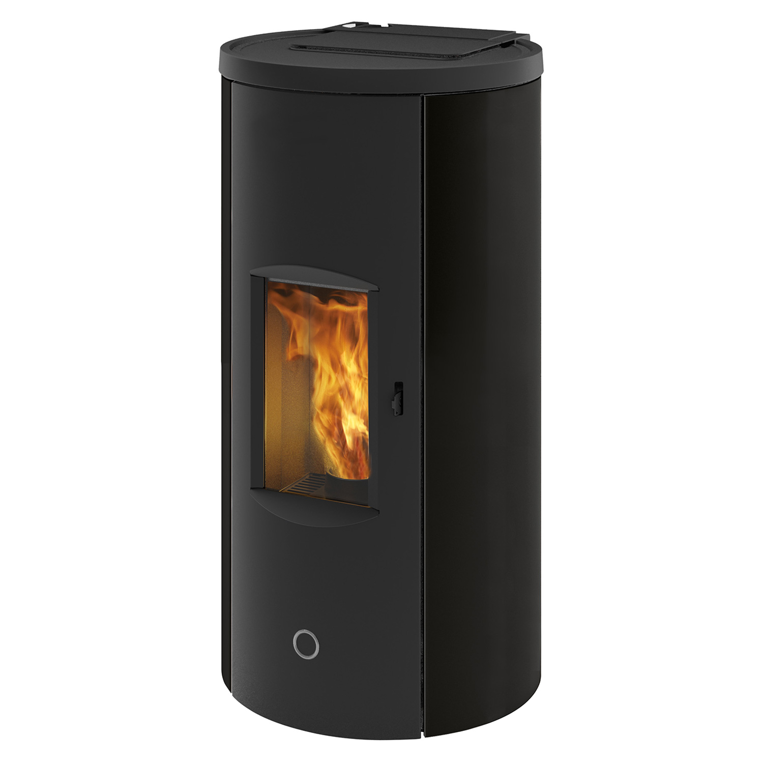 EK63 Like 80 Evo Pelletofen Stahl schwarz RR hinten