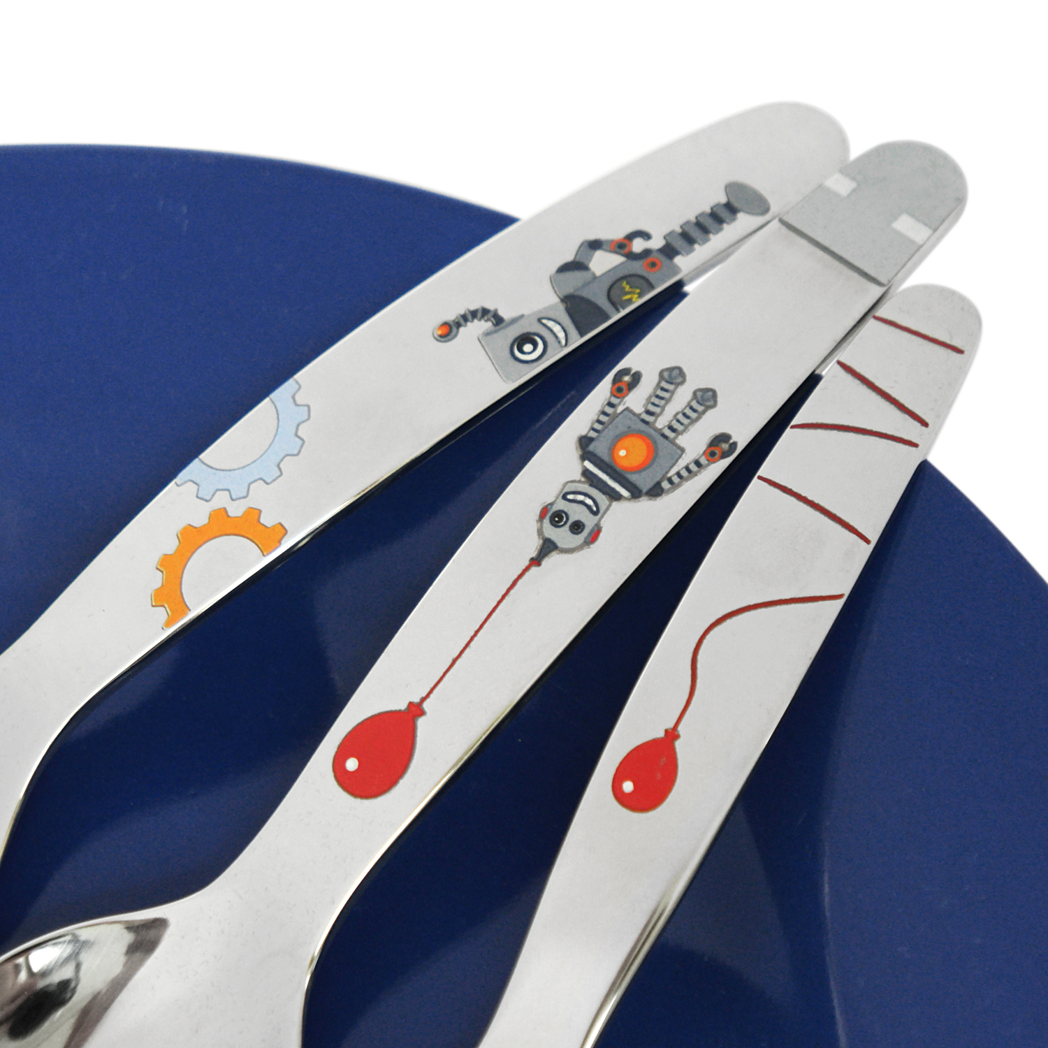 RÖSLE Kinderbesteck Kleiner Roboter Set 4-tlg. RÖSLE Kinderbesteck Kleiner Roboter Set 4-tlg.