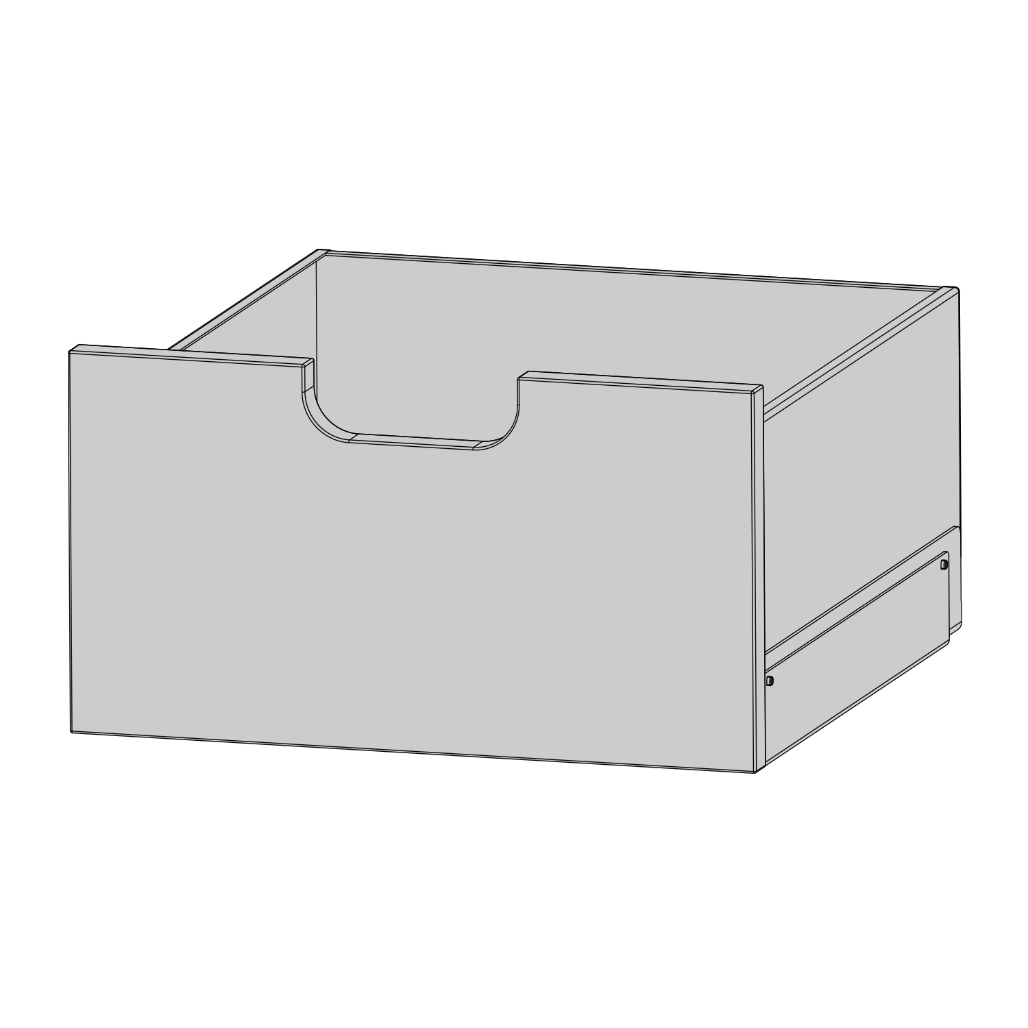 Austroflamm Lux Holzlade zu Beistellboxen